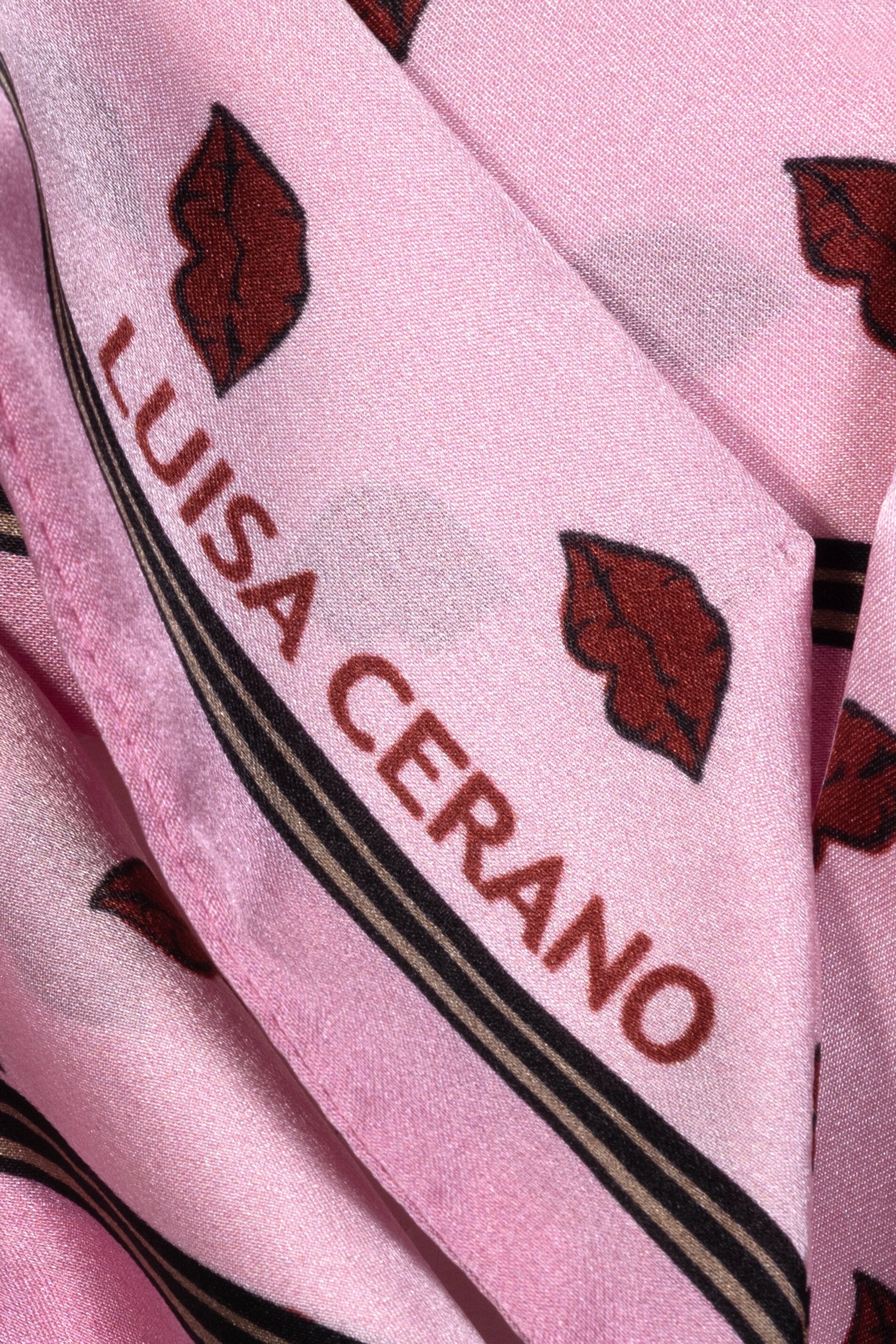 Luisa Cerano-Schal mit Lips-Print-Accessoires-Black-Deal-Outlet-by-ARCHIVIST