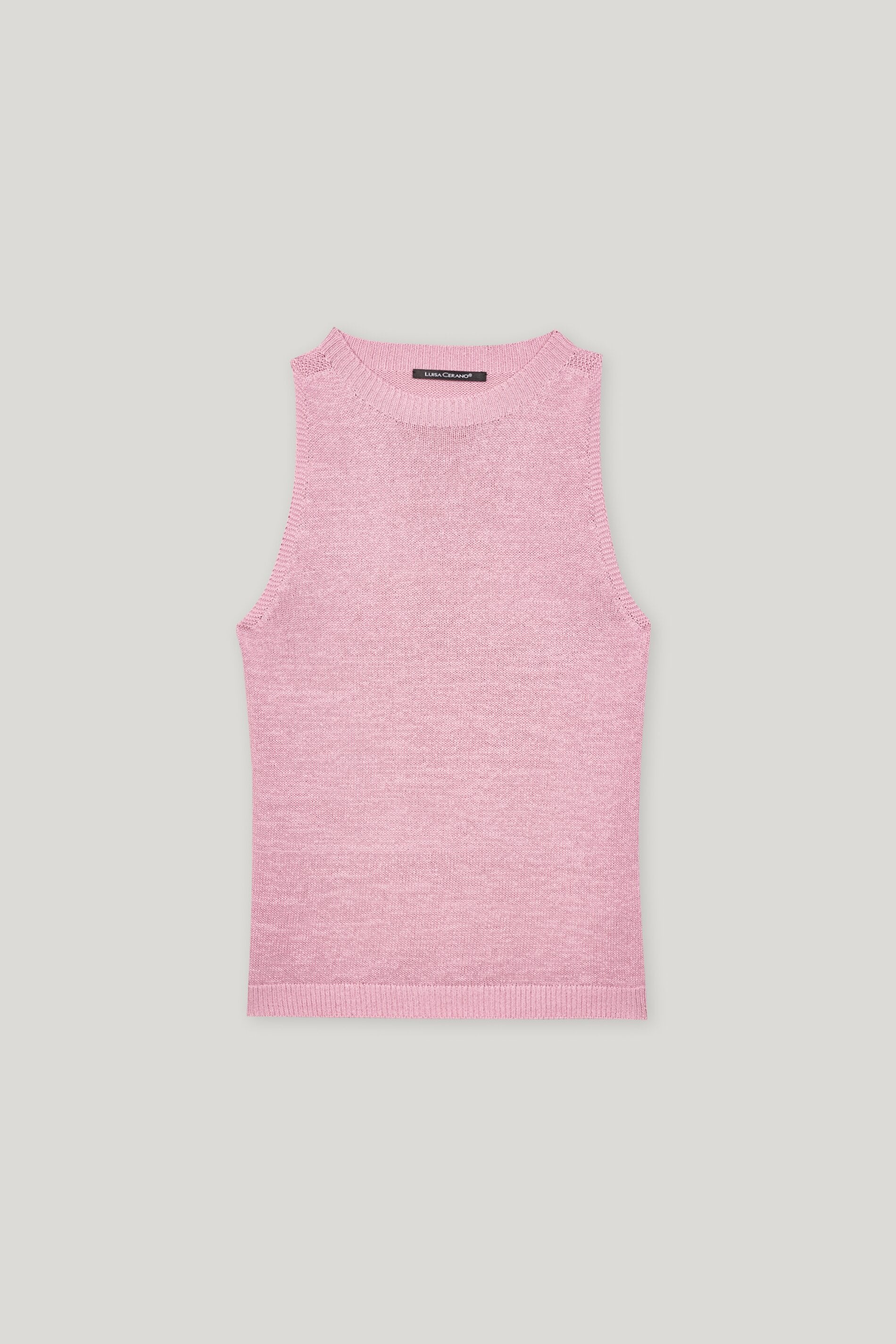 Stricktop aus Leinen-Mix-Strick & Pullover-Luisa Cerano-34-fresh rose-ARCHIVIST