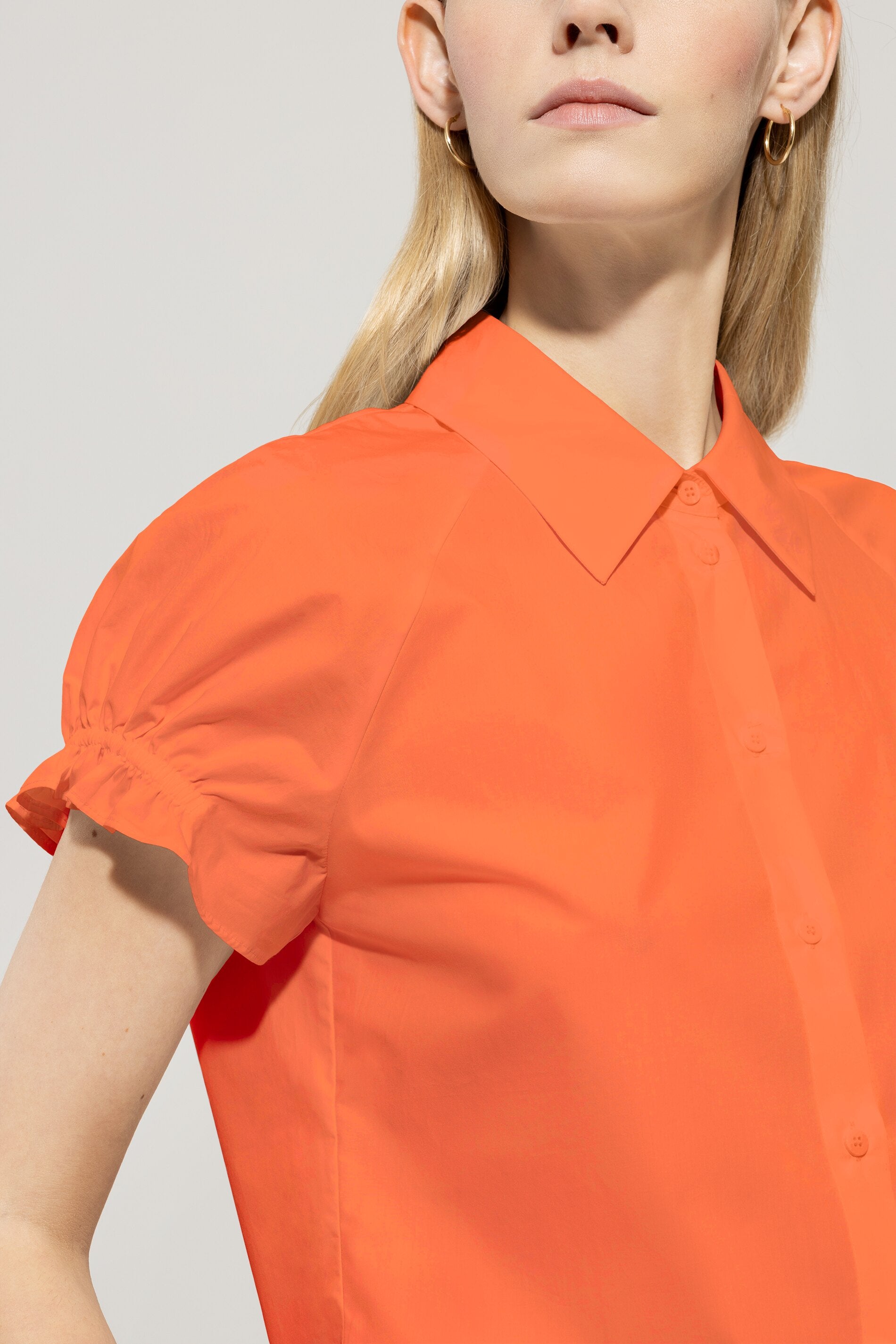 Hemdbluse mit Rüsche