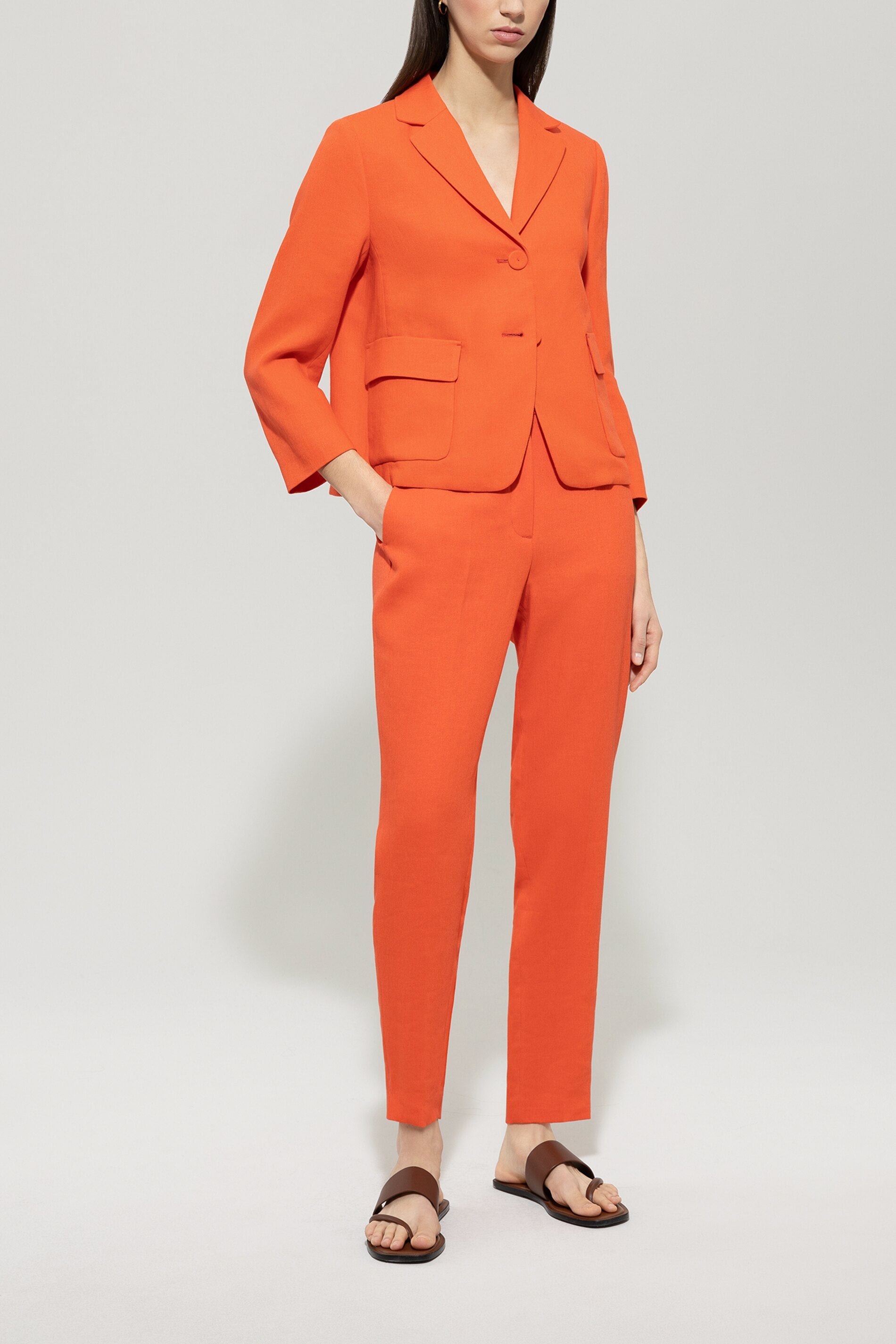 Blazer aus Leinen-Mix