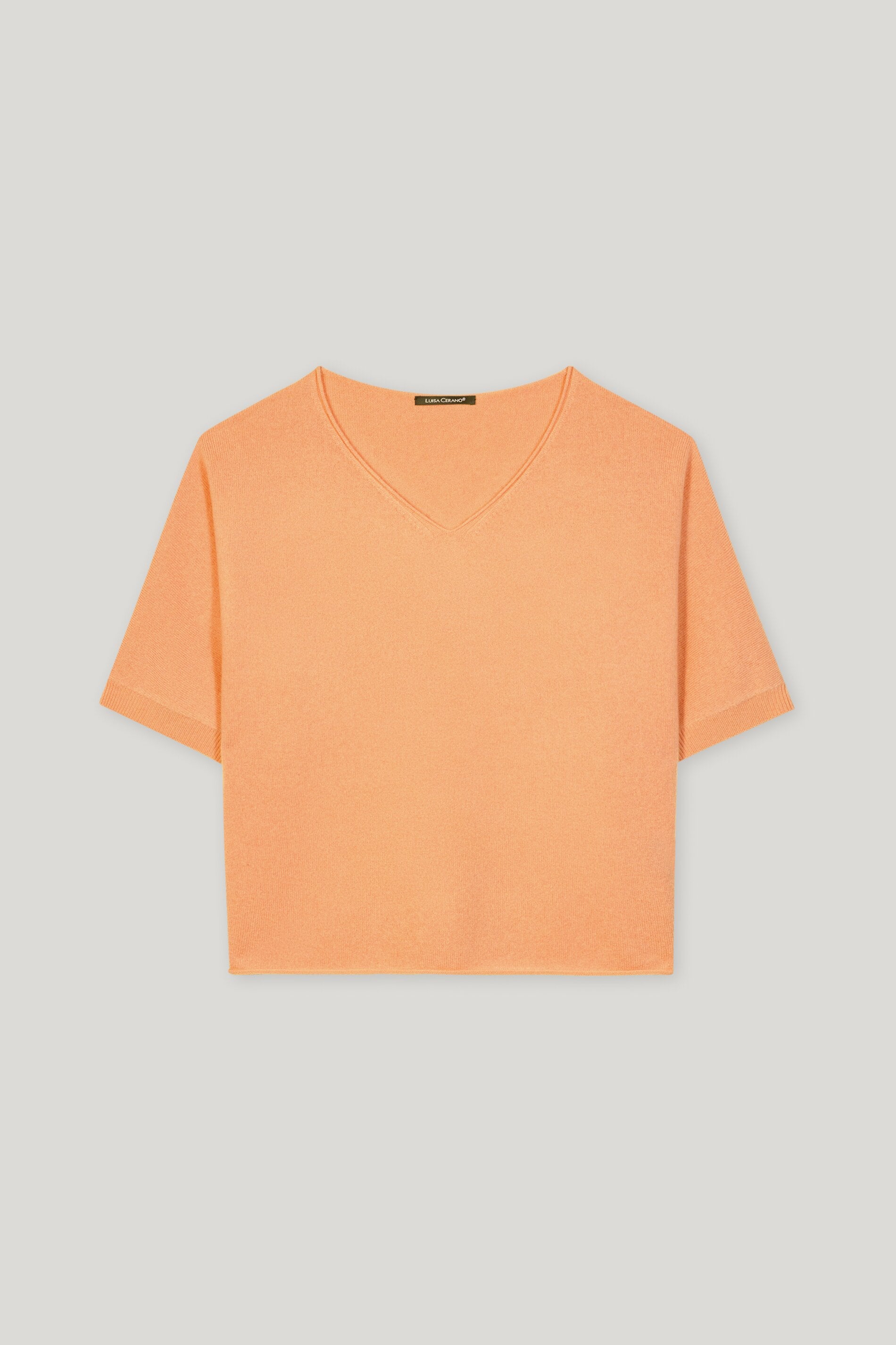 V-Pullover aus Kaschmir-Mix