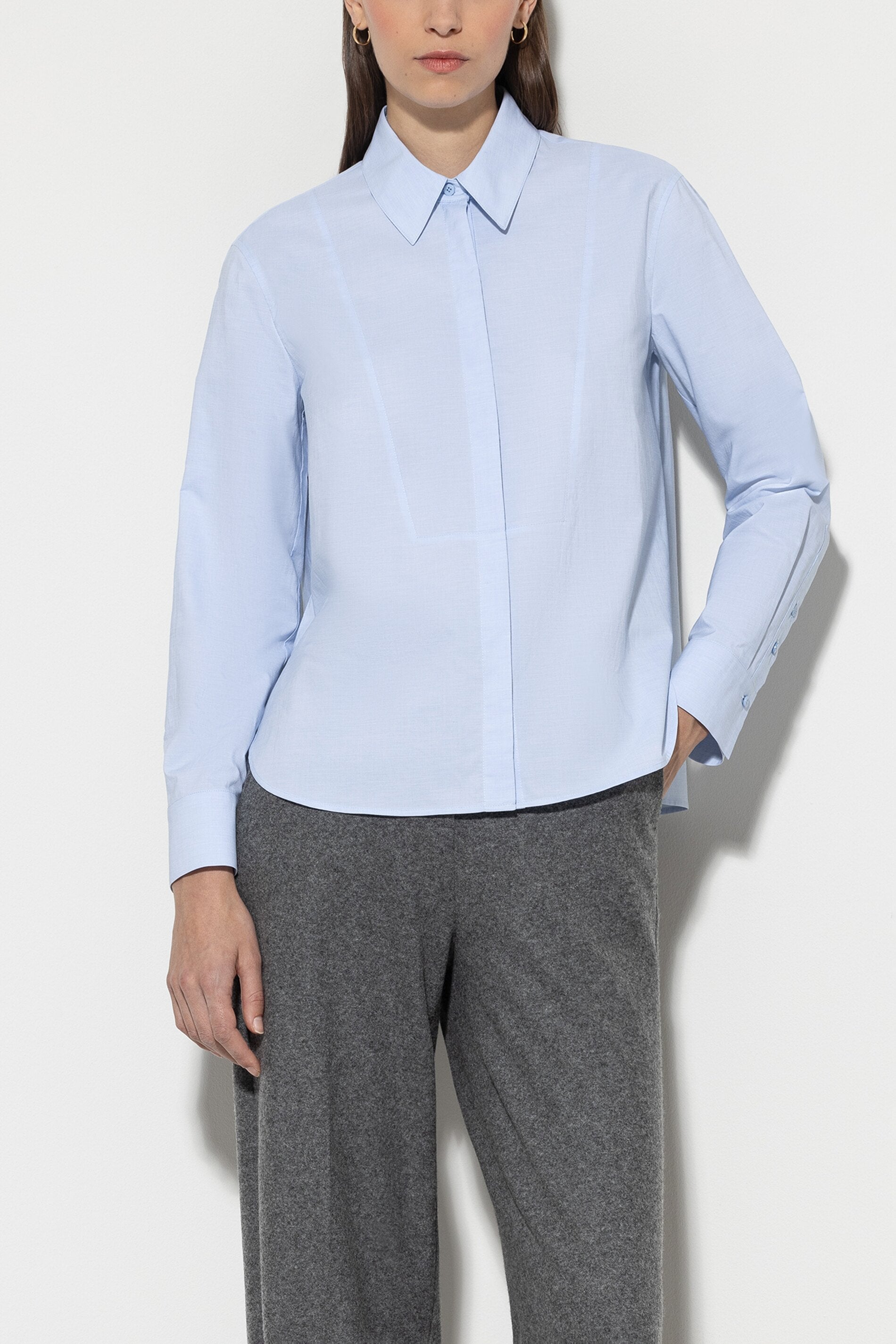 Chambray shirt blouse