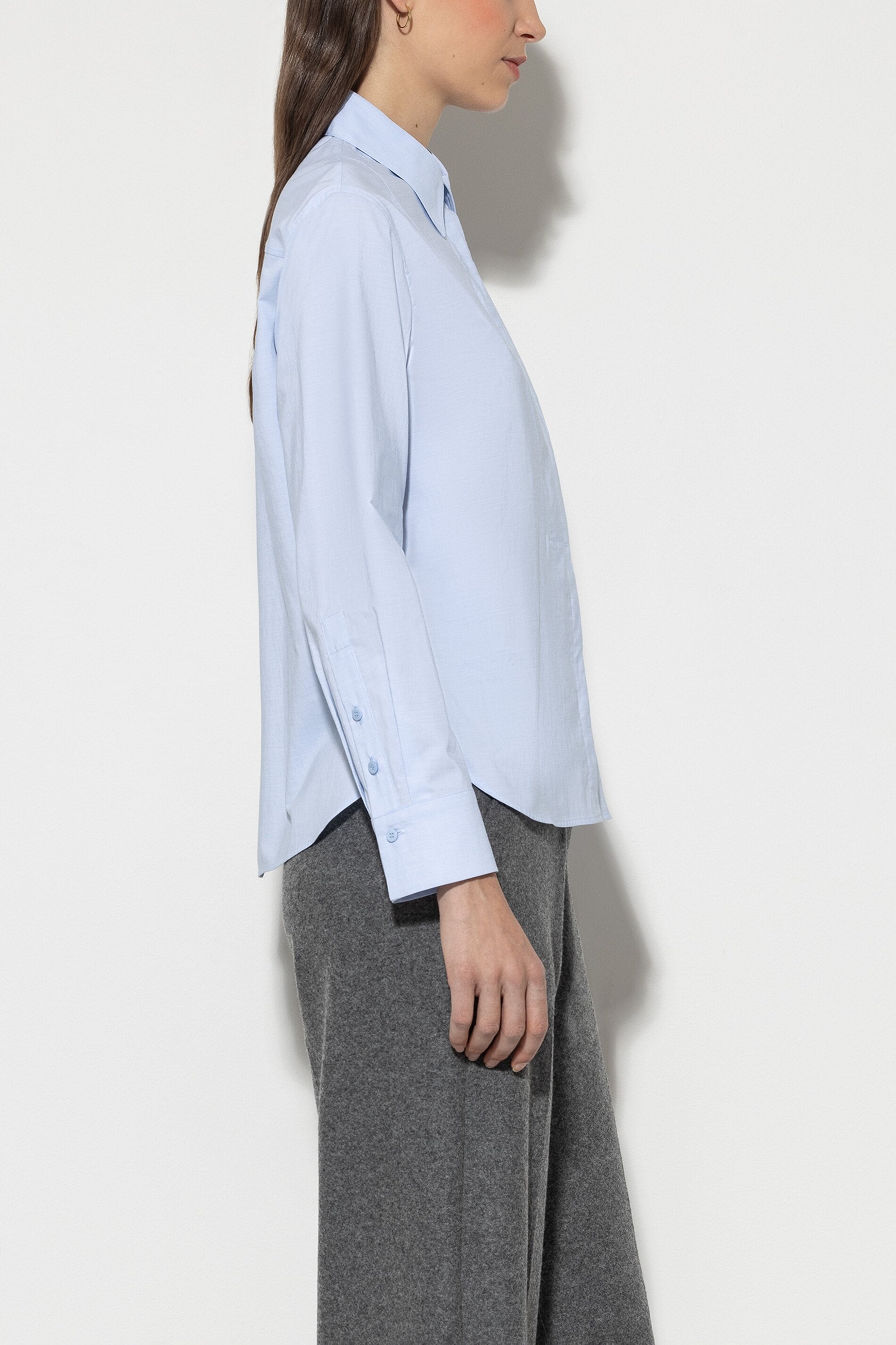 Chambray shirt blouse