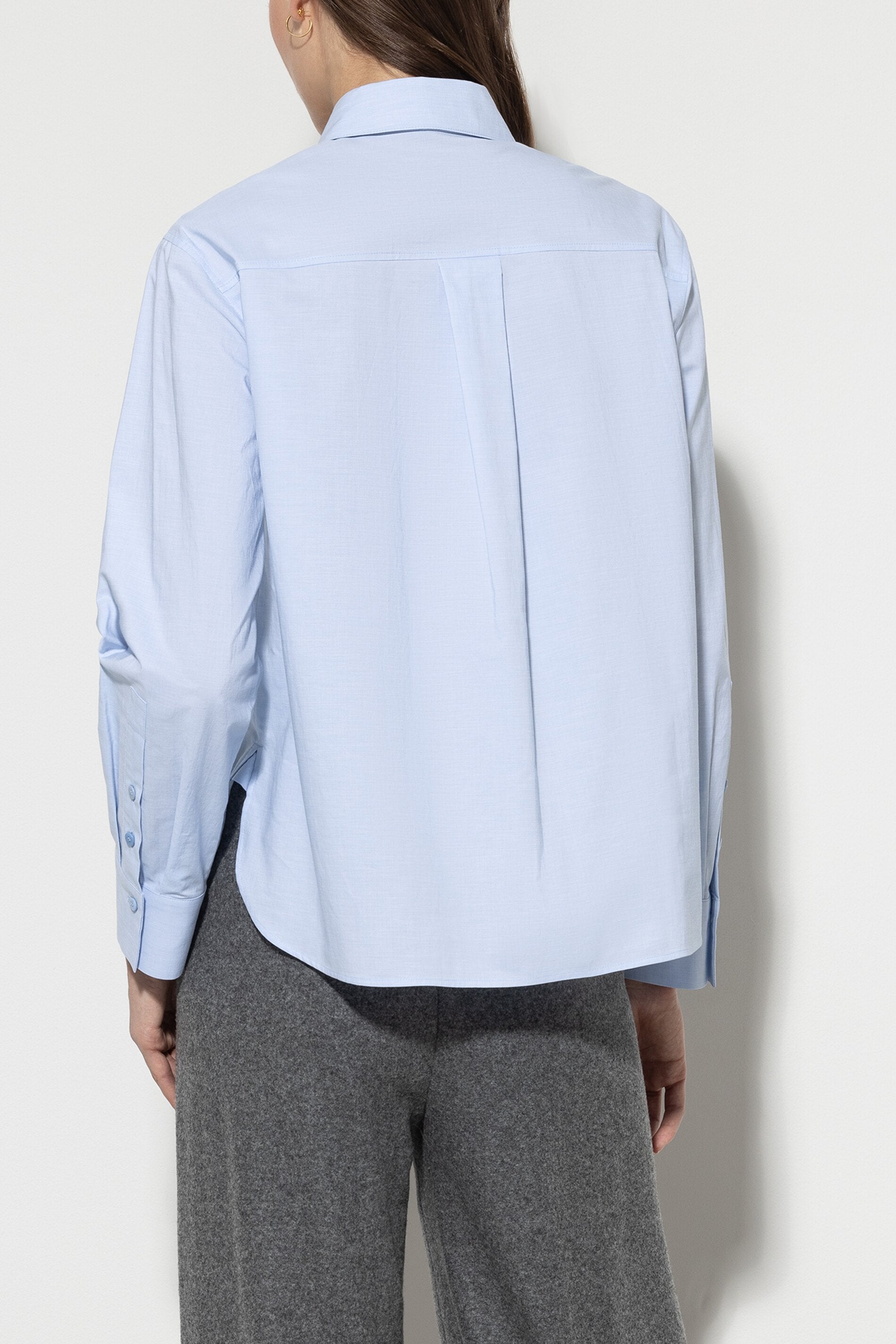 Chambray shirt blouse