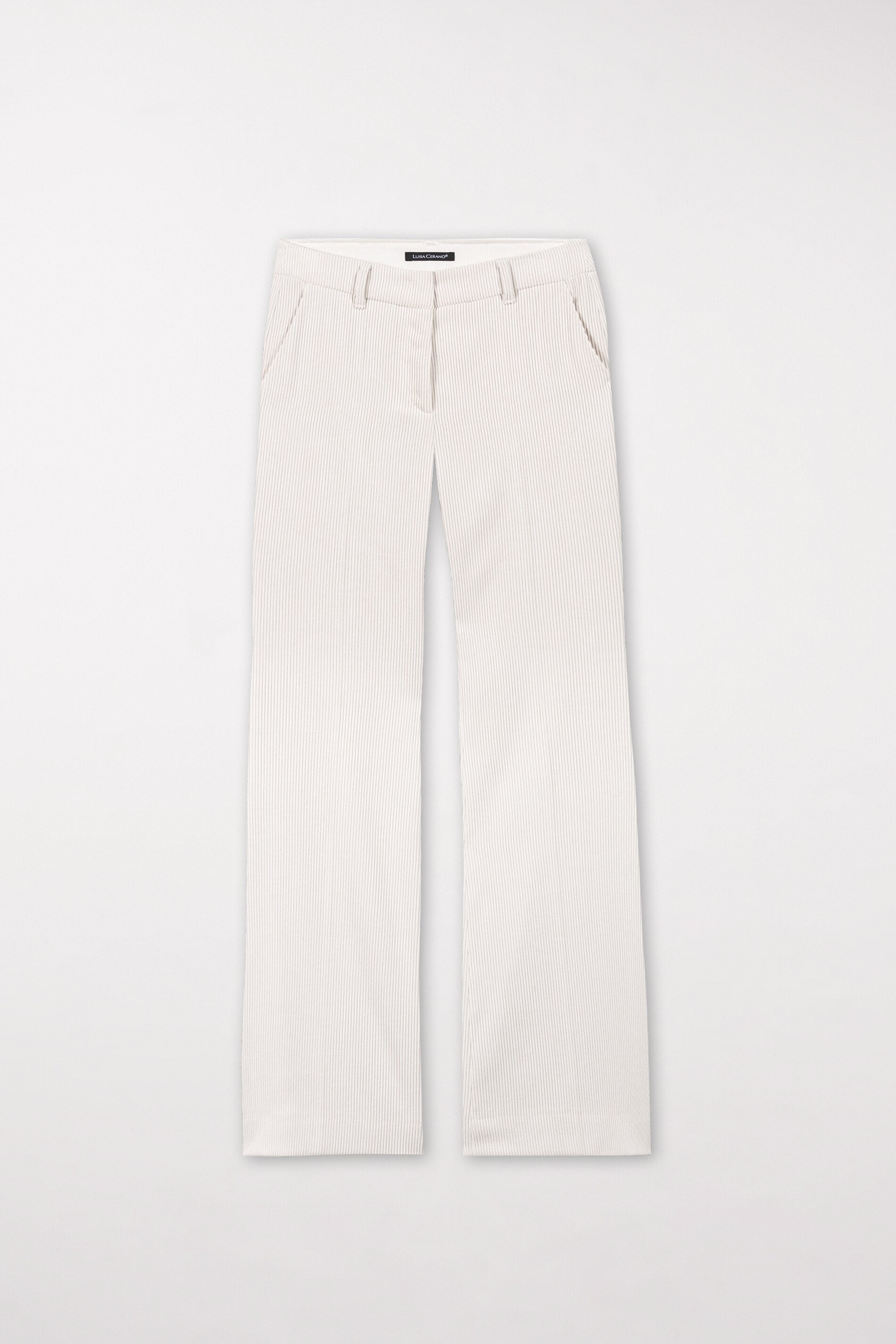 Corduroy wide-leg pants
