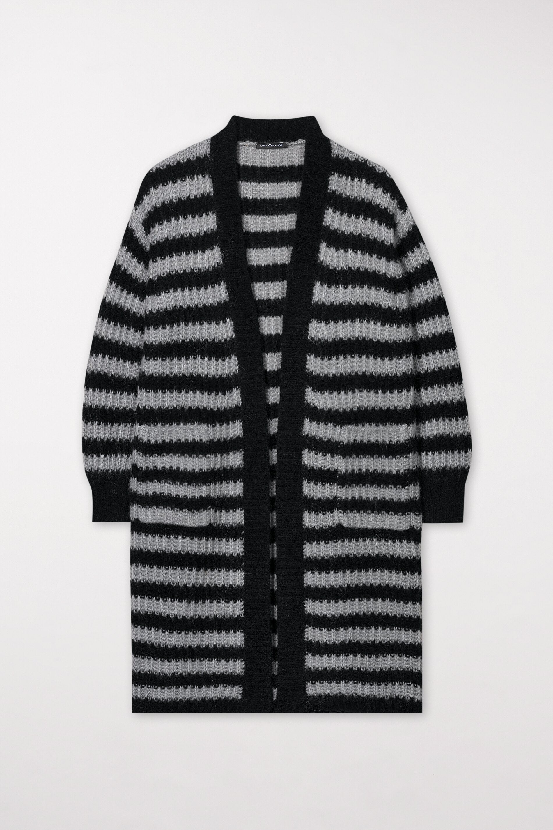 Long cardigan à rayures