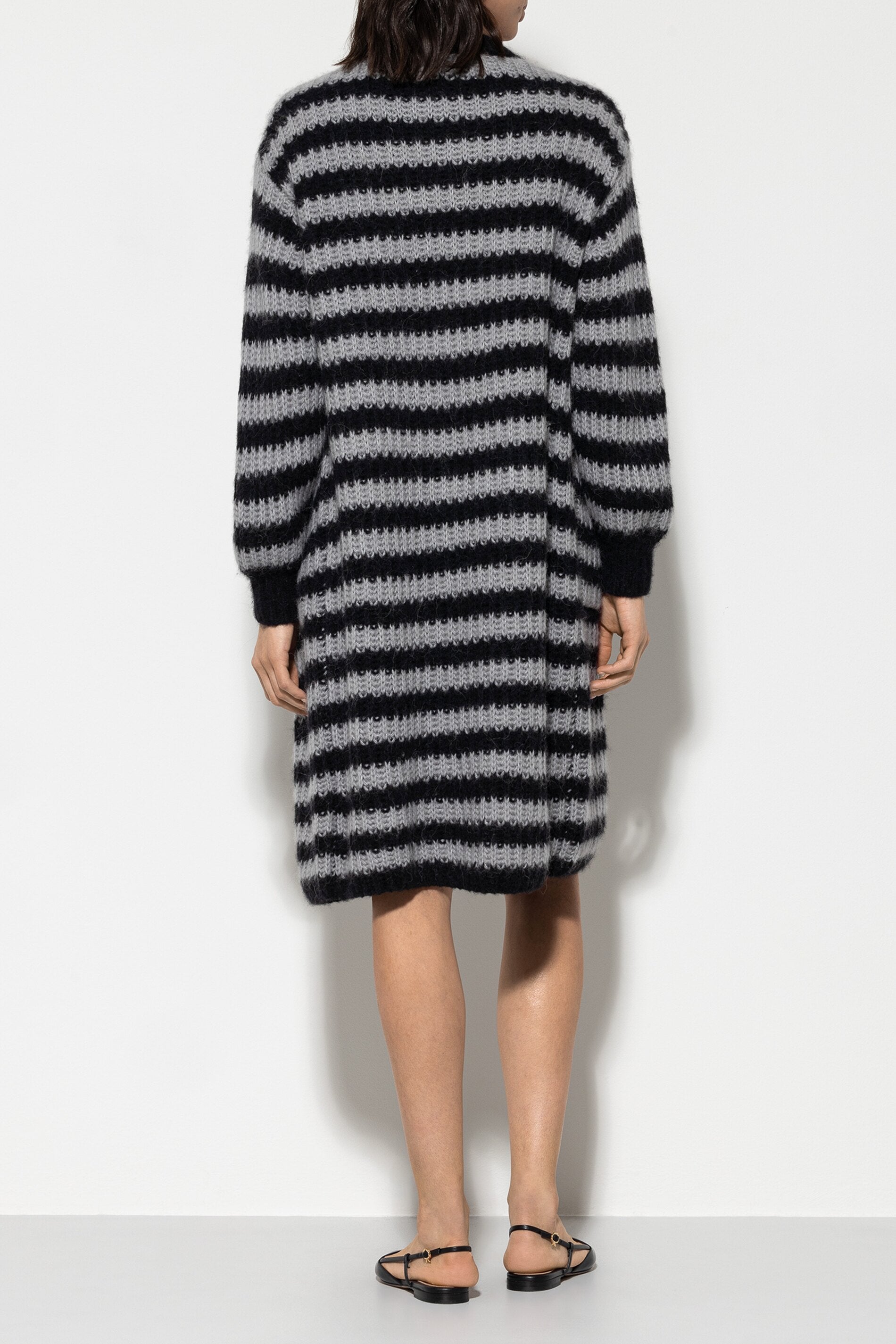 Long cardigan à rayures