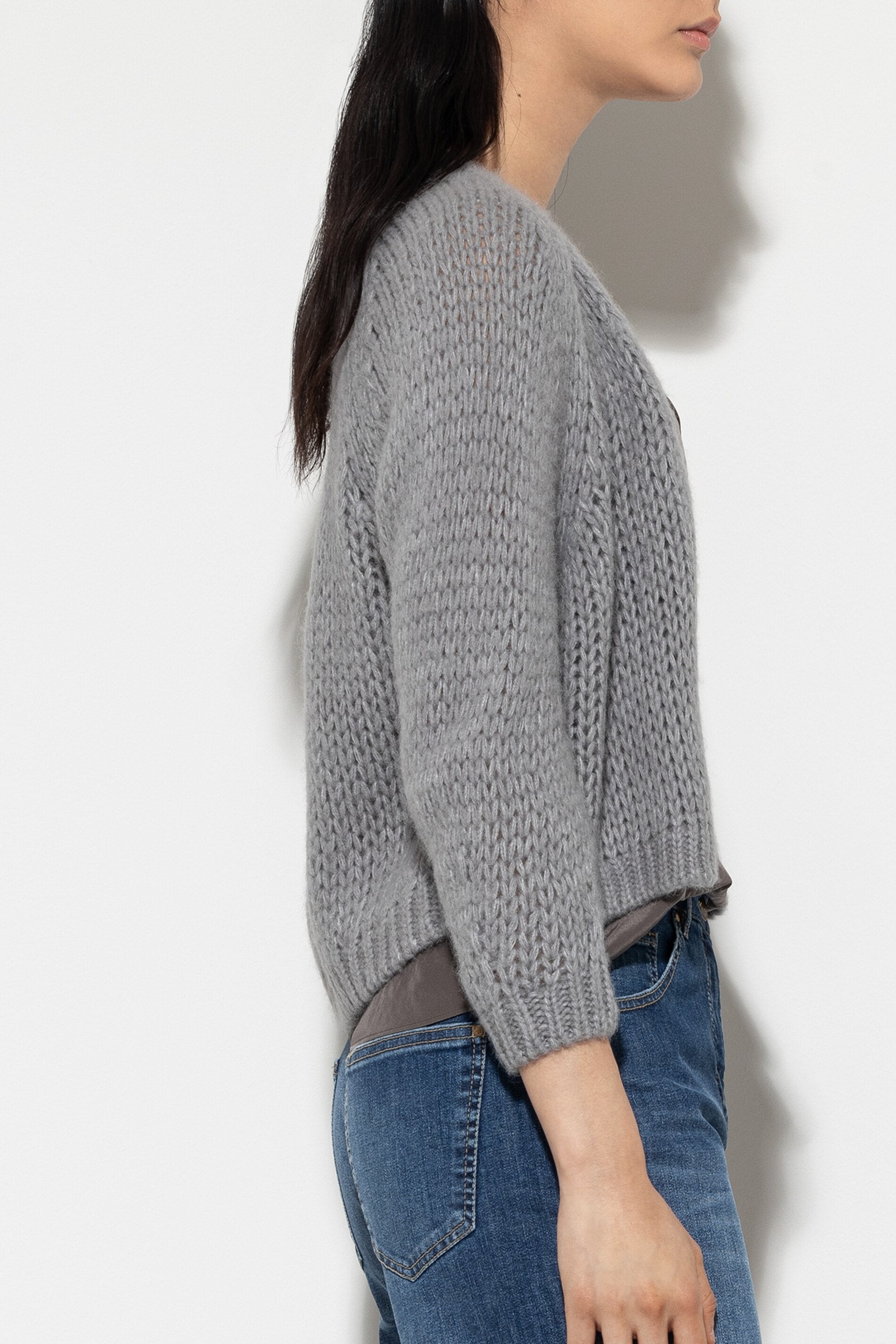 Cardigan made from an alpaca blend