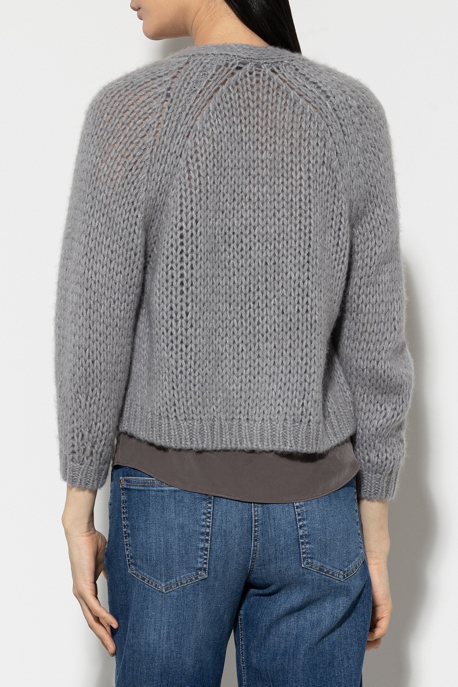 Cardigan made from an alpaca blend