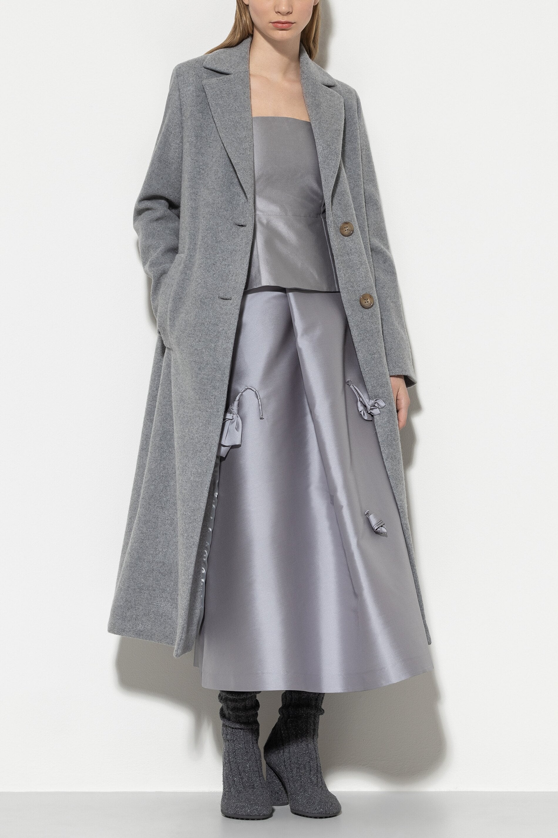 Blazermantel aus Woll-Mix