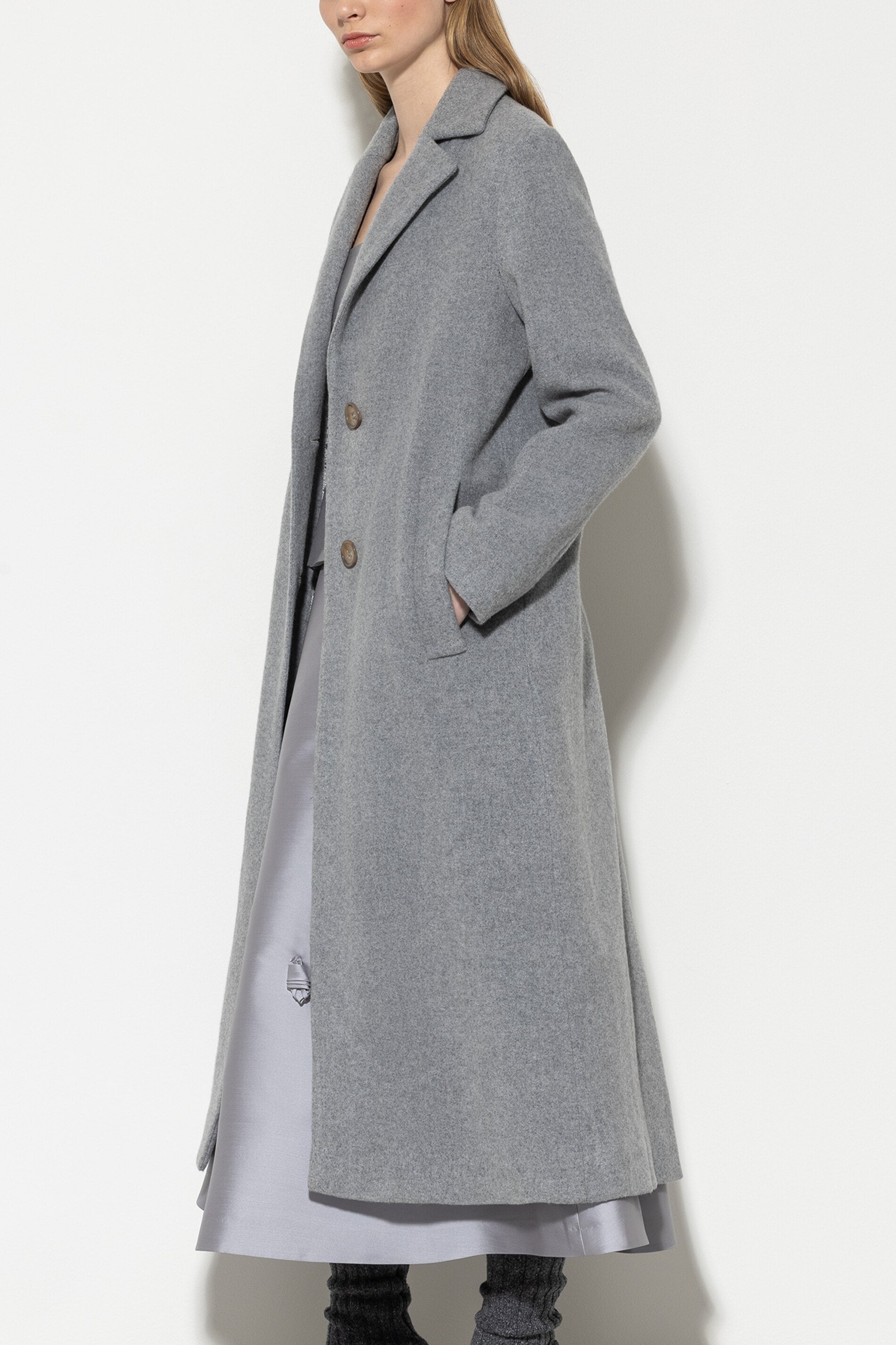 Blazermantel aus Woll-Mix