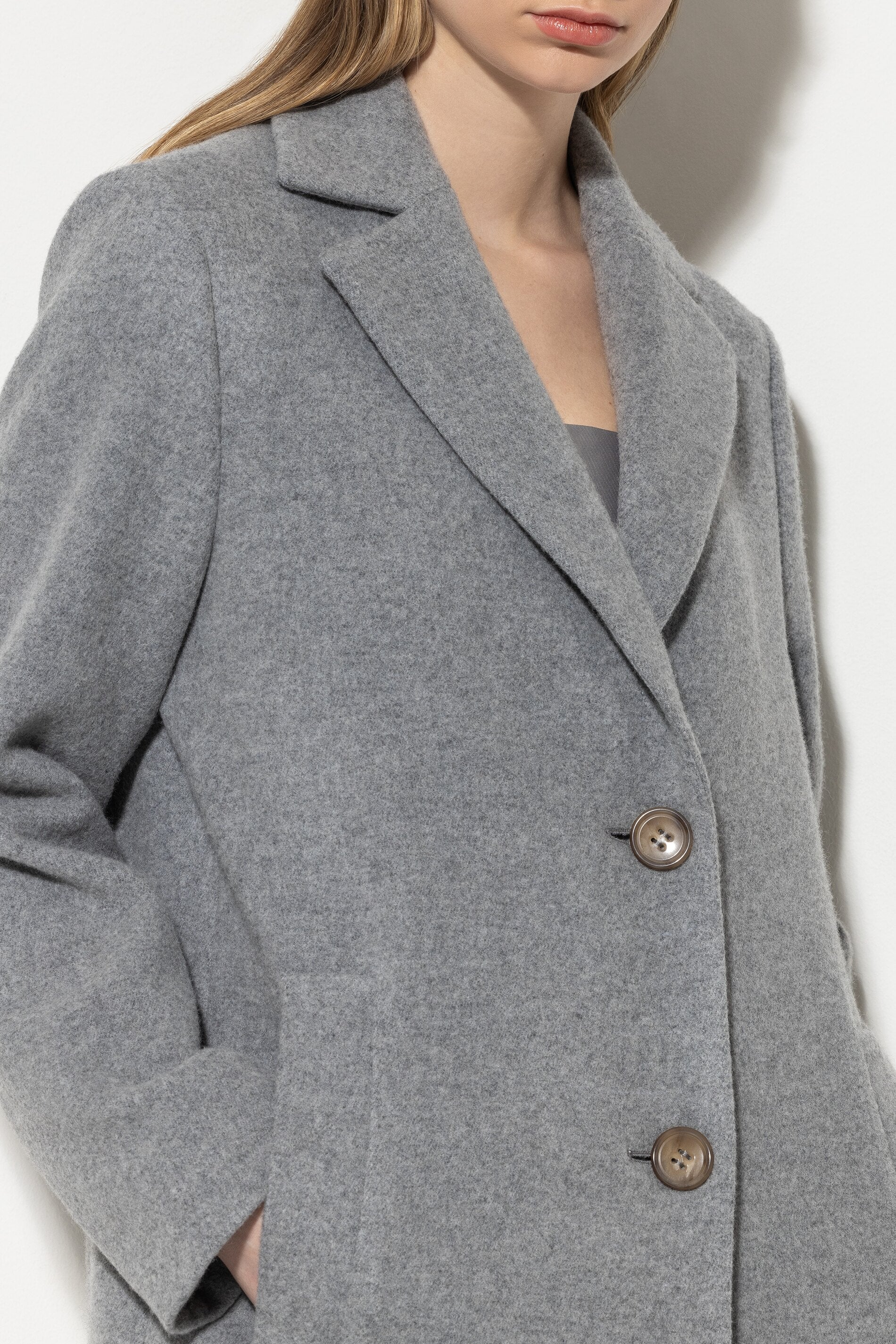 Blazermantel aus Woll-Mix