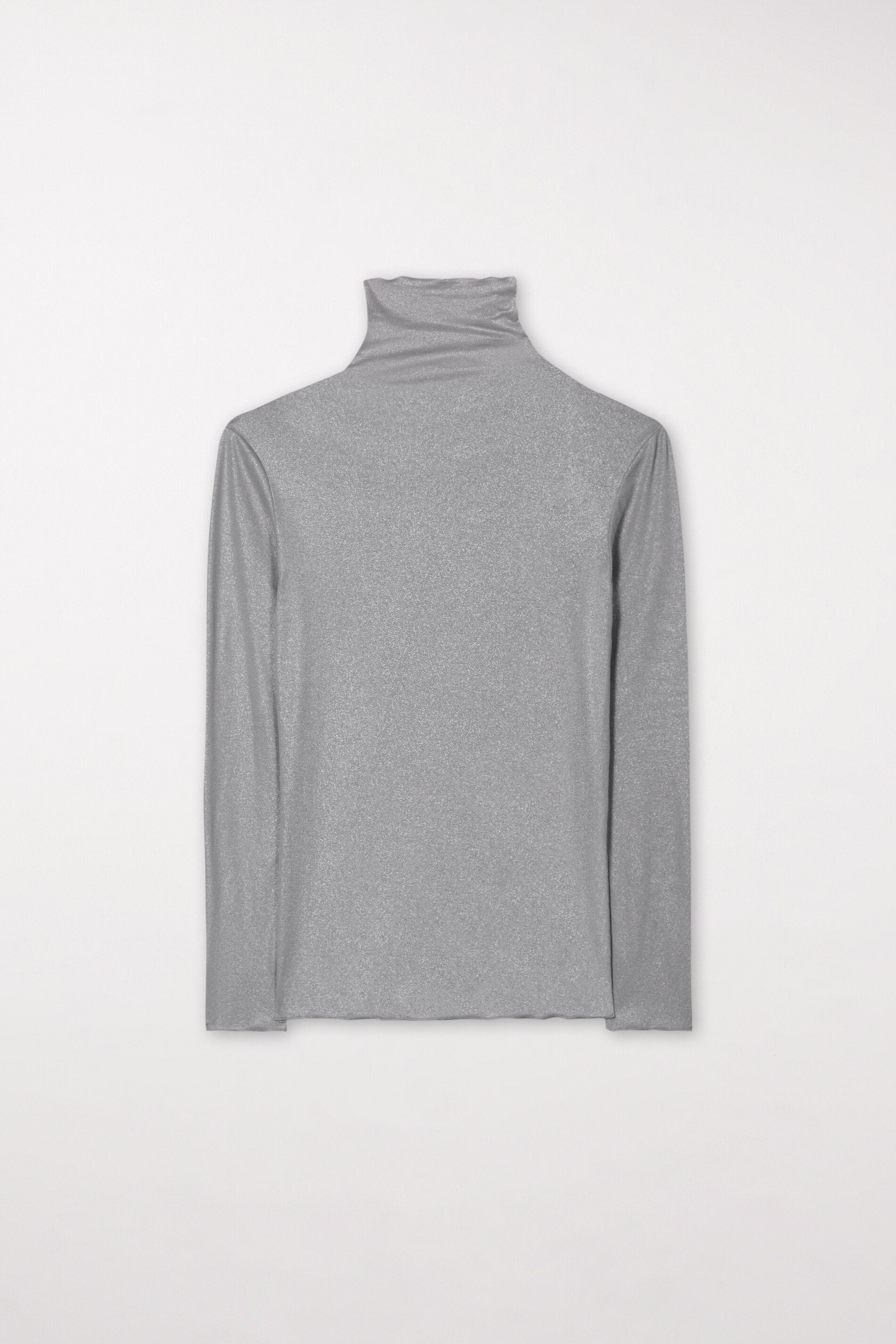 Glitter turtleneck shirt