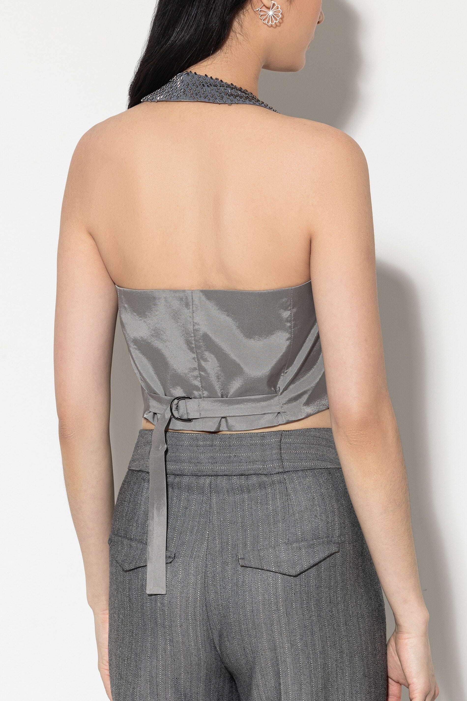 Glitzer-Neckholderweste