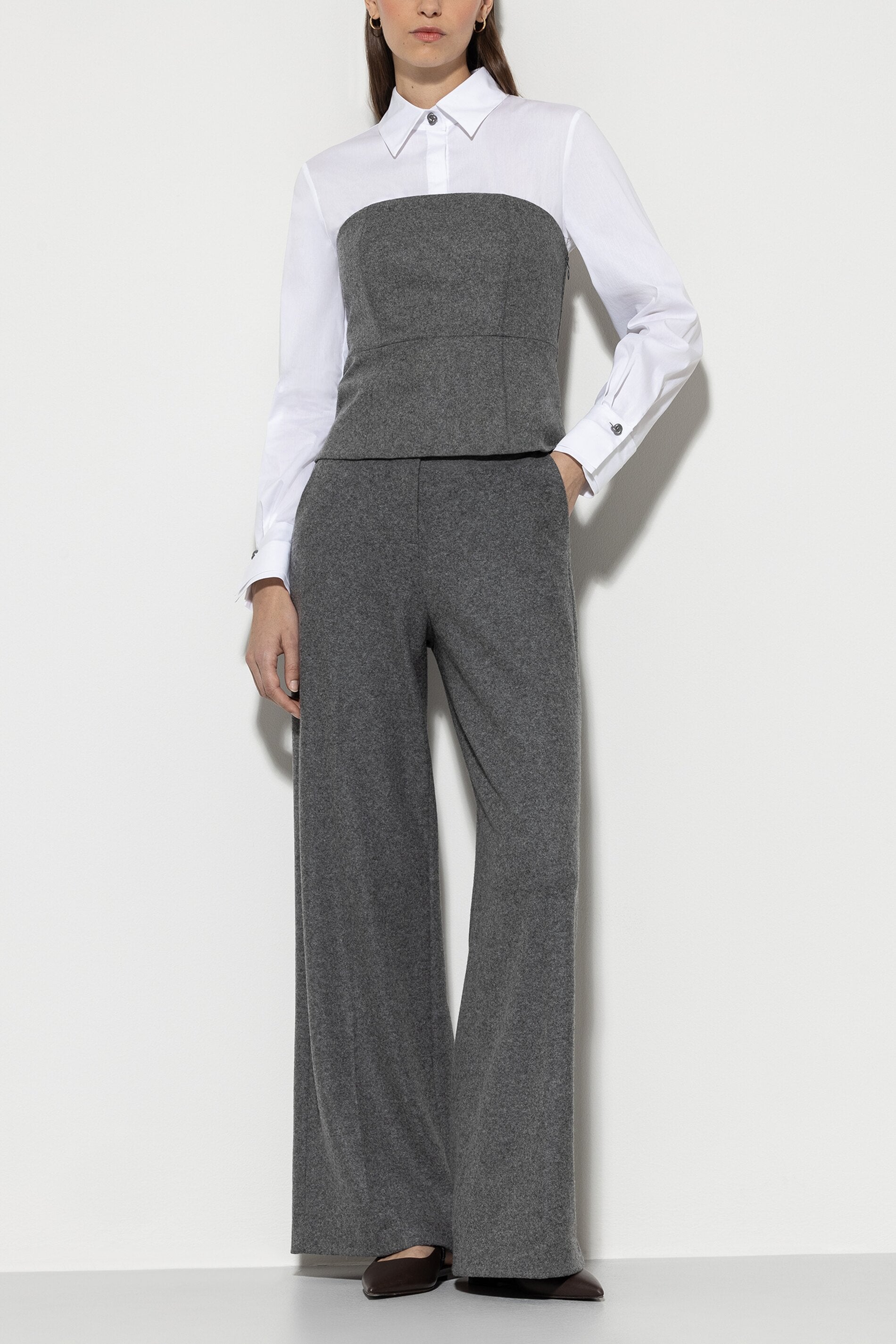 Flanell-Wideleg-Pants