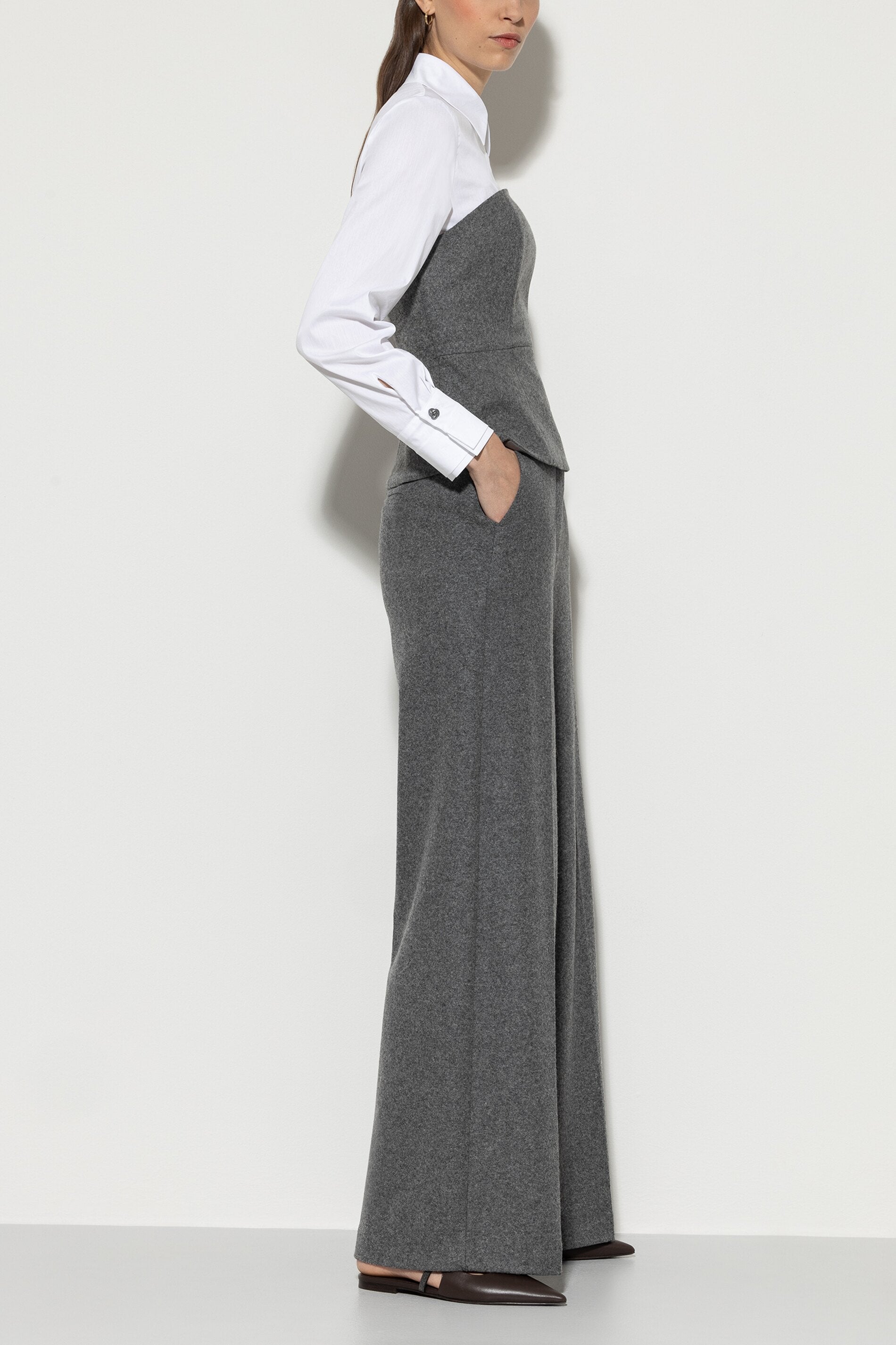 Flanell-Wideleg-Pants