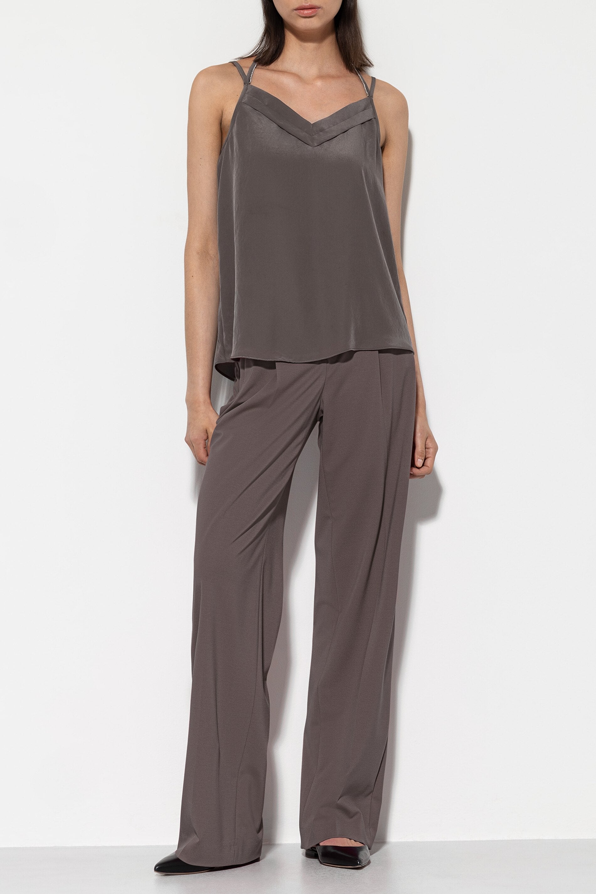 Wideleg-Pants aus Punto-Milano