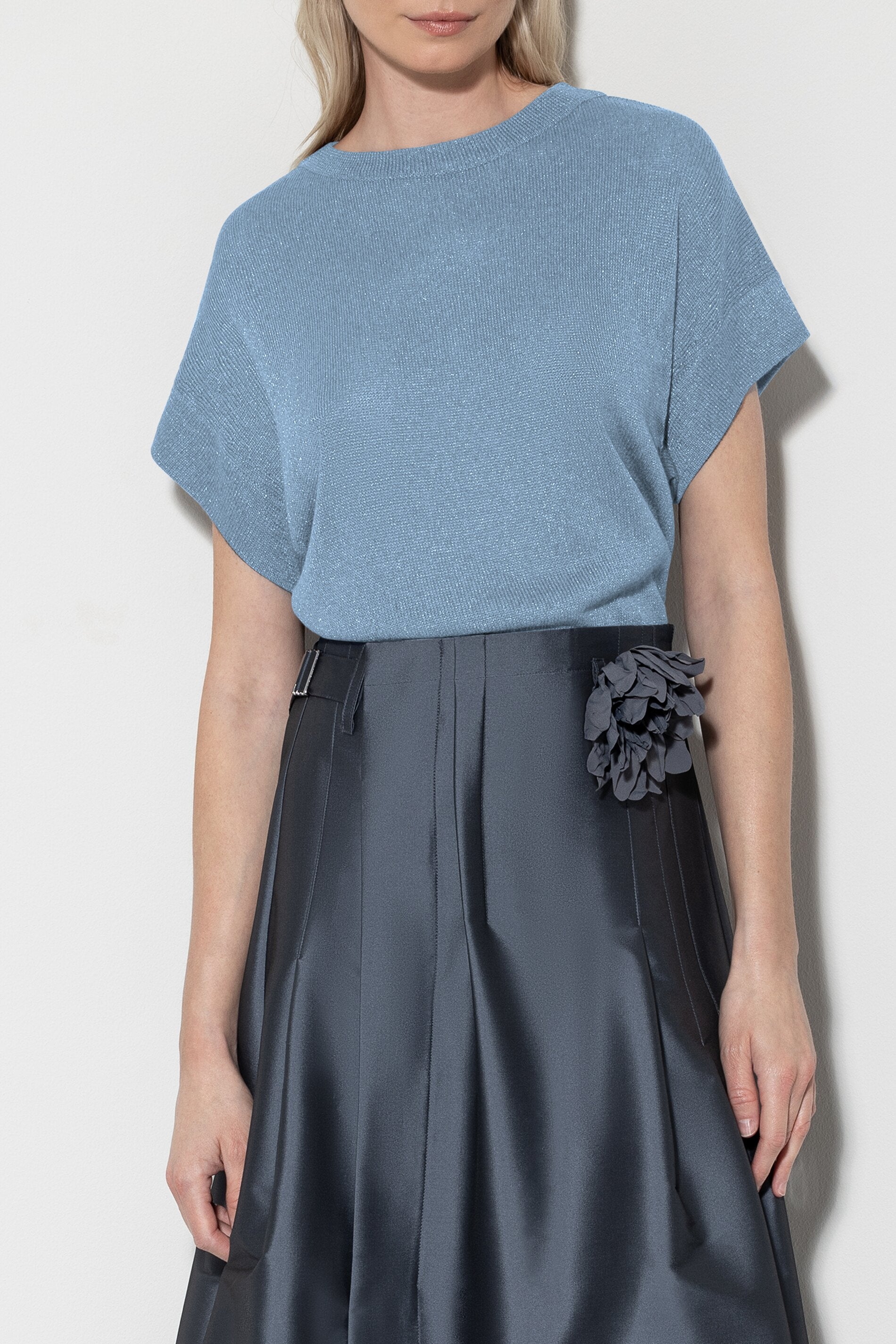 Pullover mit Glanzgarn