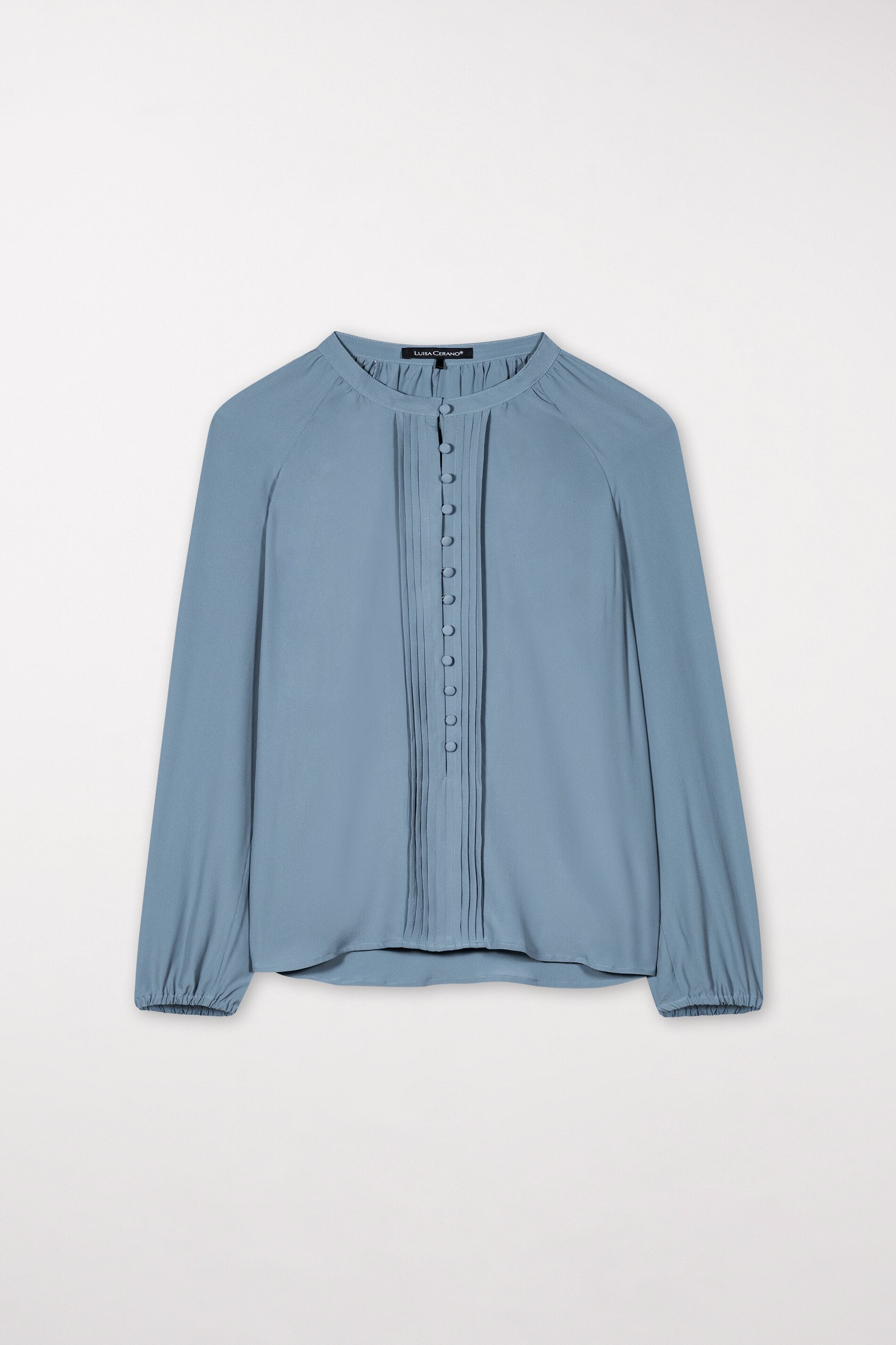 Tunikabluse aus Seiden-Mix