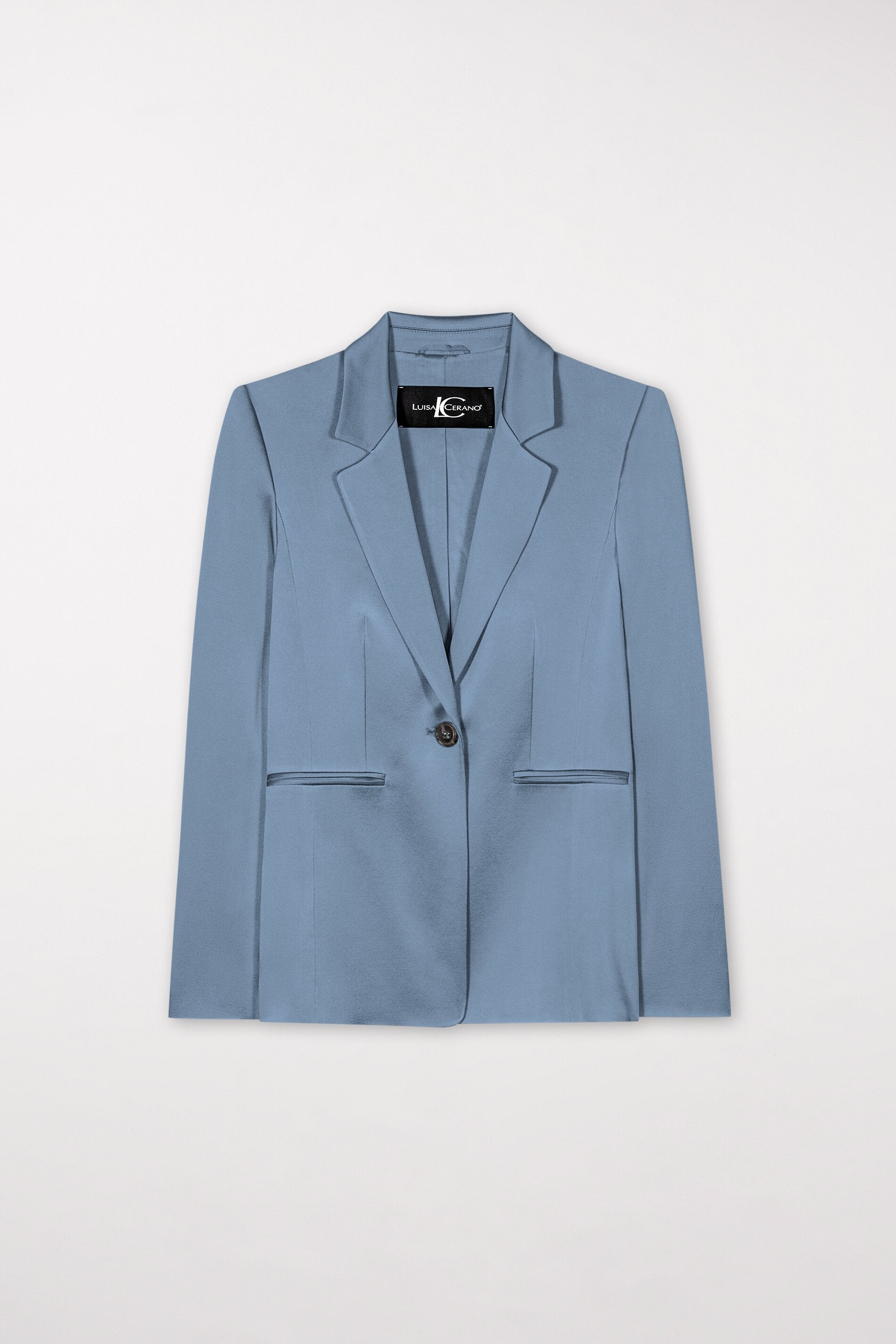 Einknopf-Blazer aus Satin