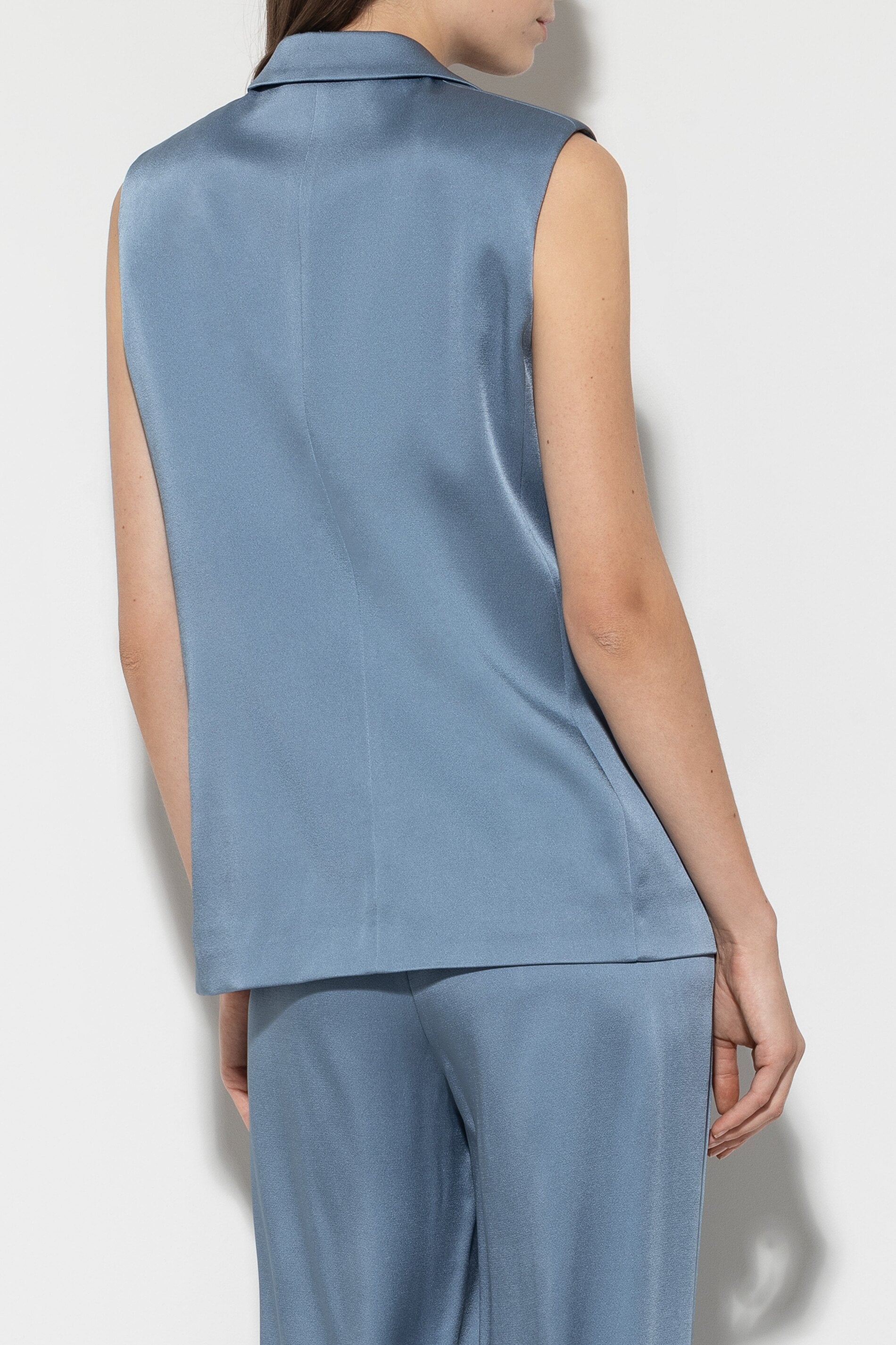Satin-Blazerweste