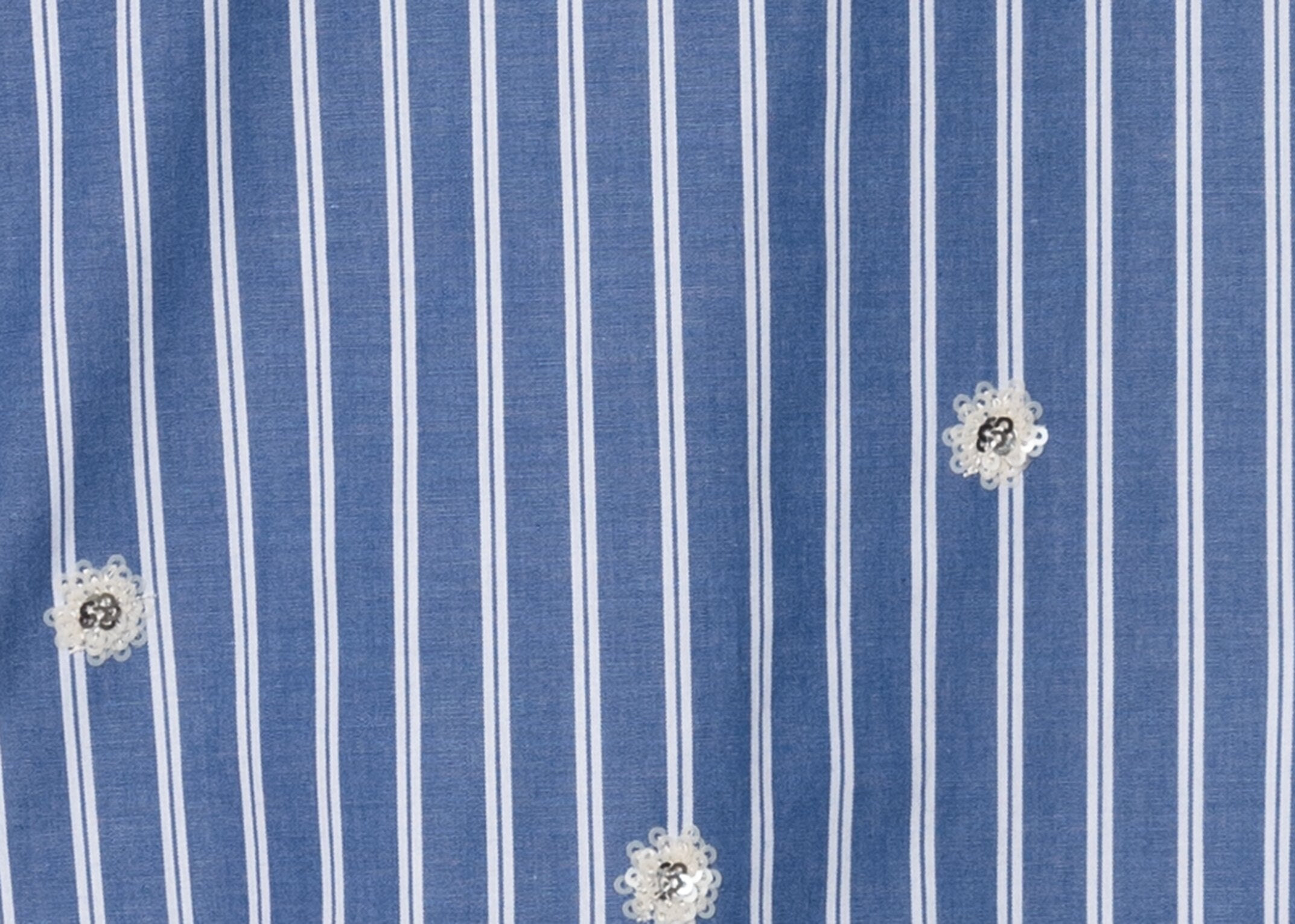 Streifenbluse mit Pailletten