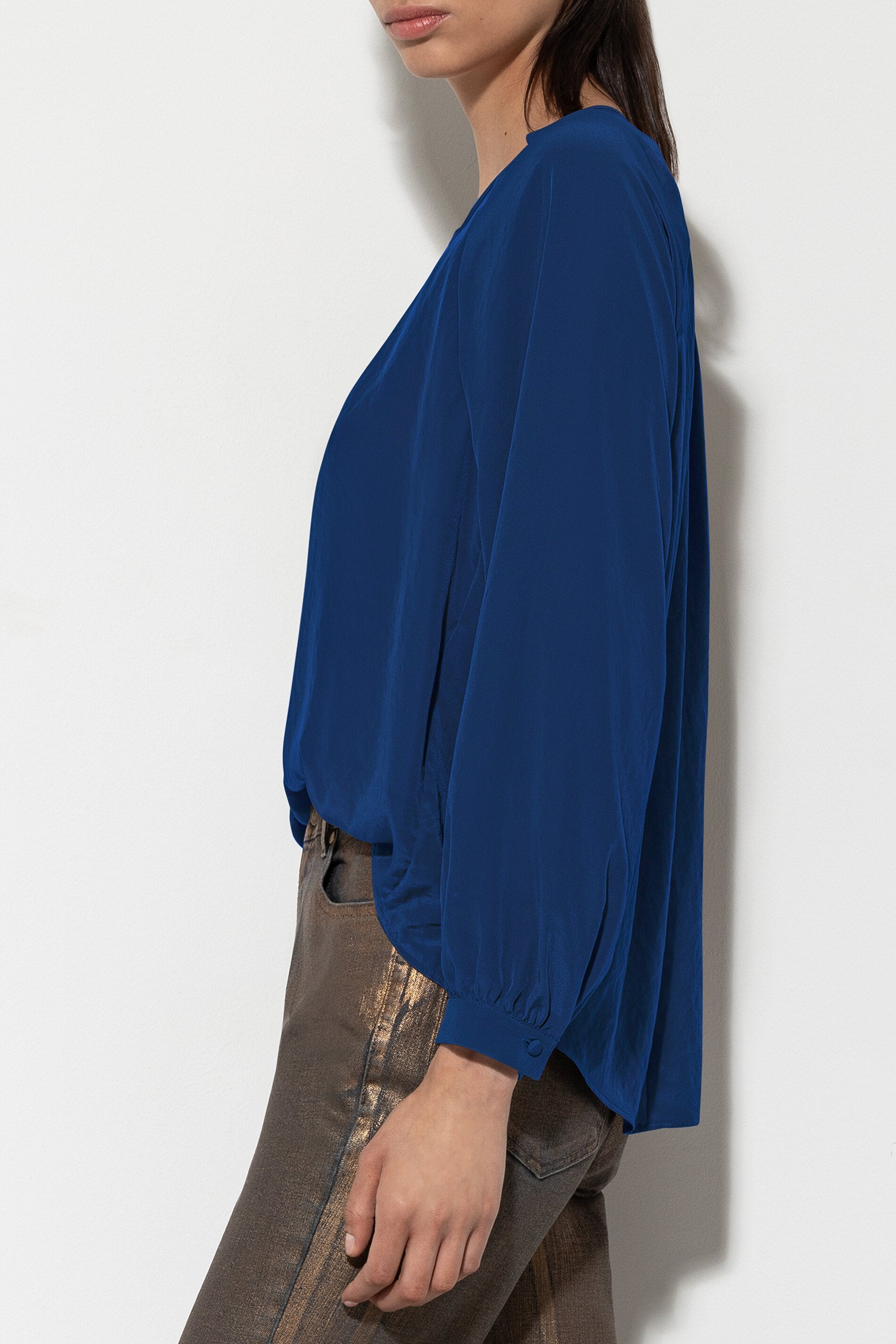 Bluse mit Faltendetails