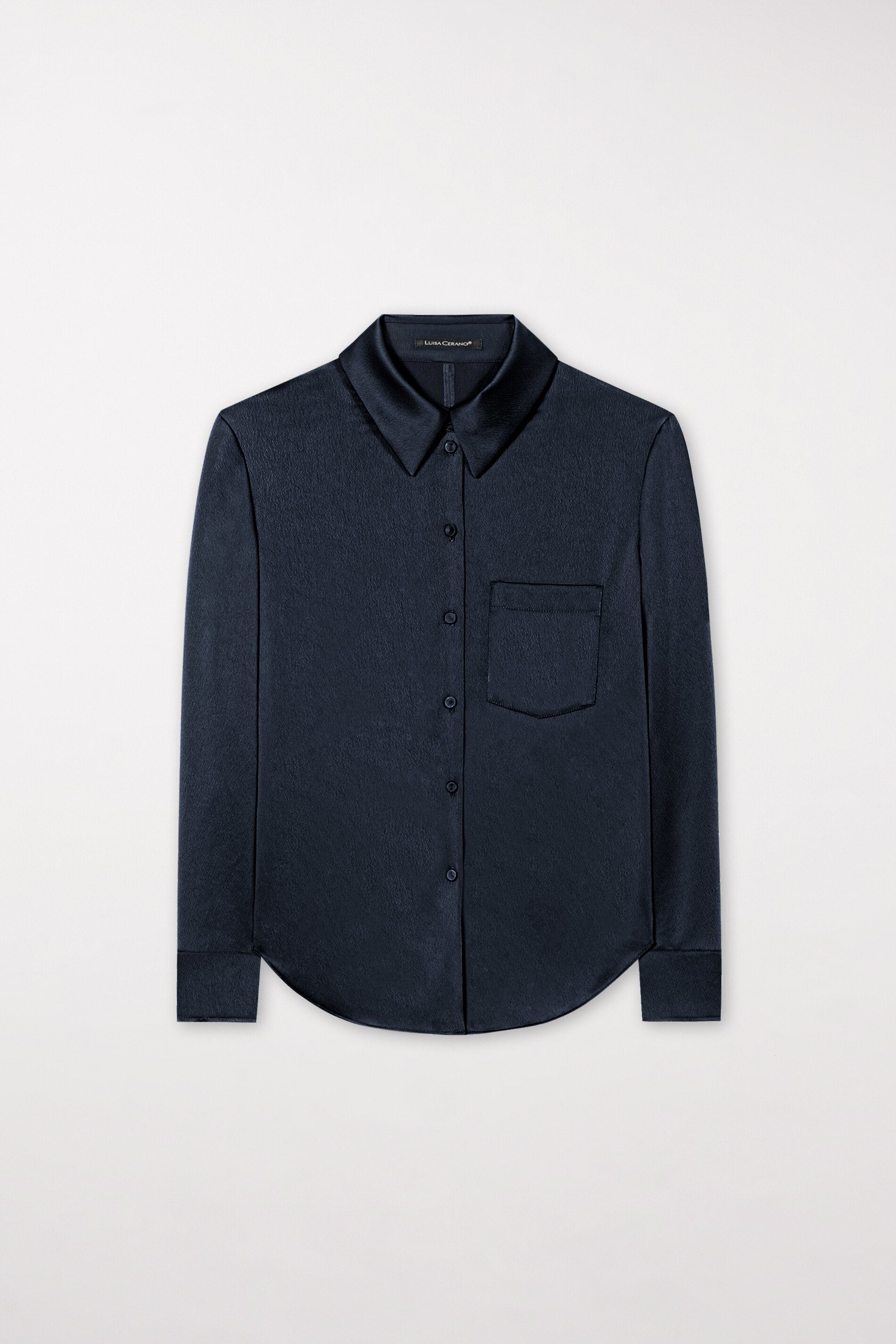 Hemdbluse aus Techno-Seide