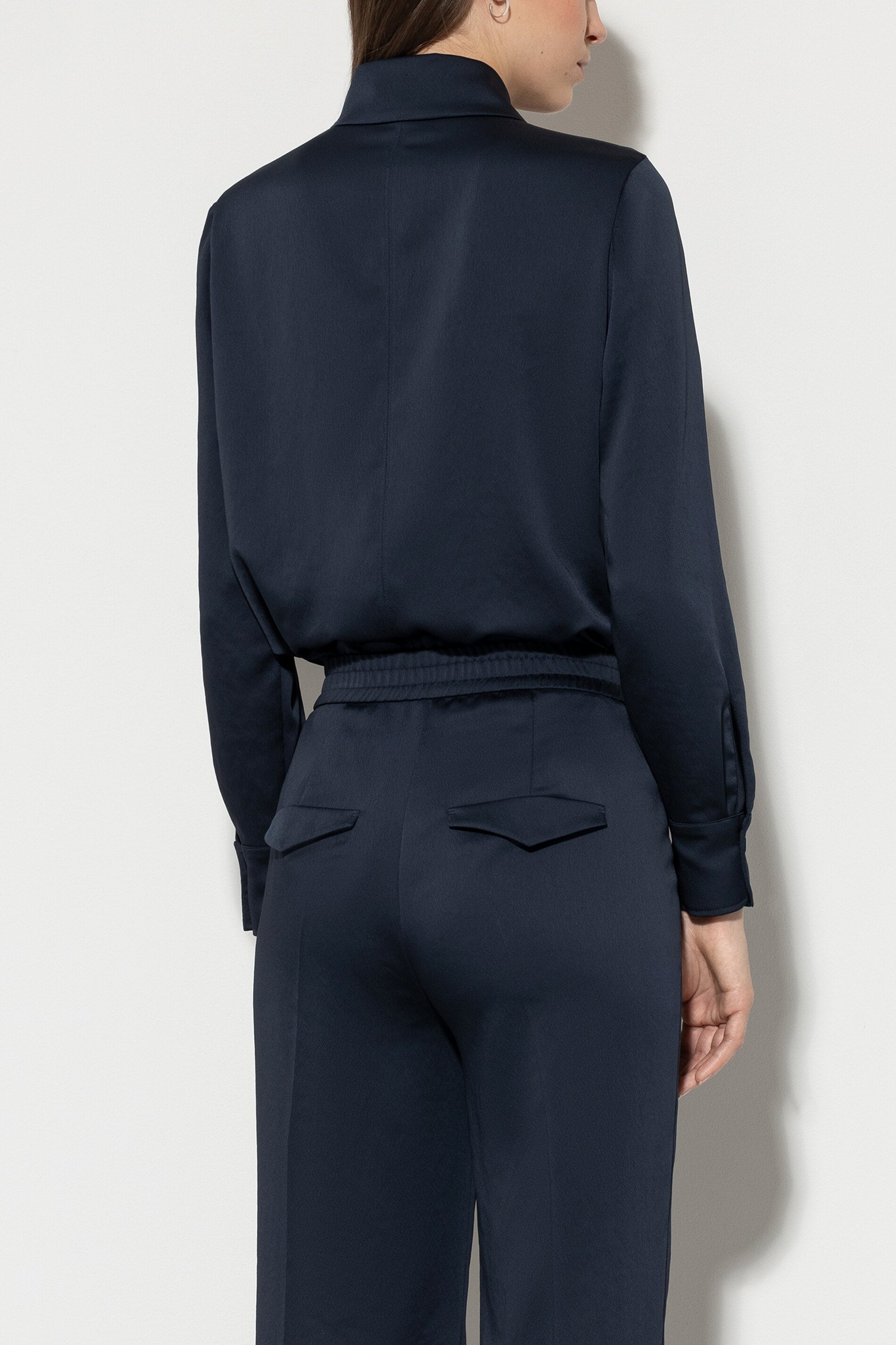 Hemdbluse aus Techno-Seide