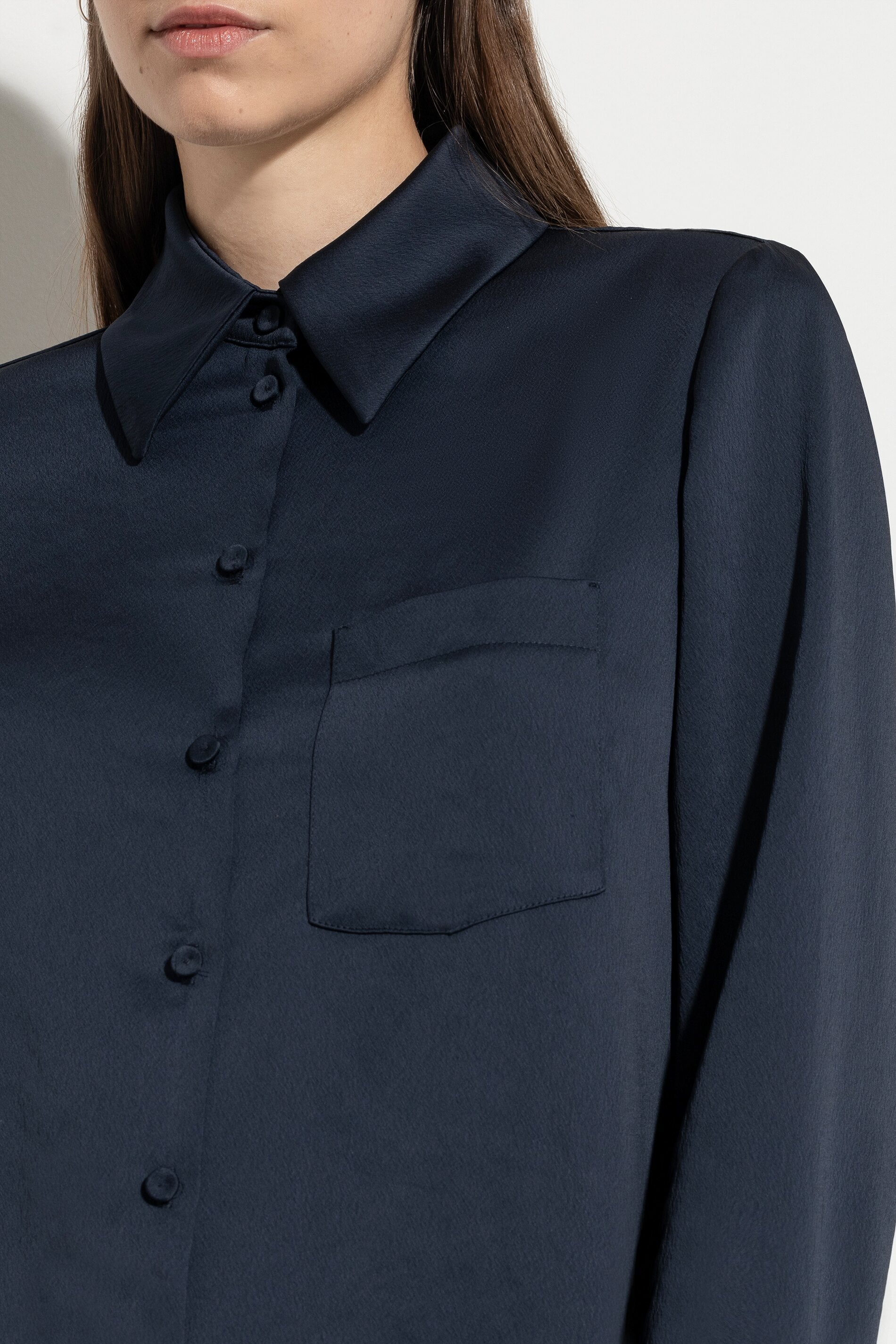 Hemdbluse aus Techno-Seide