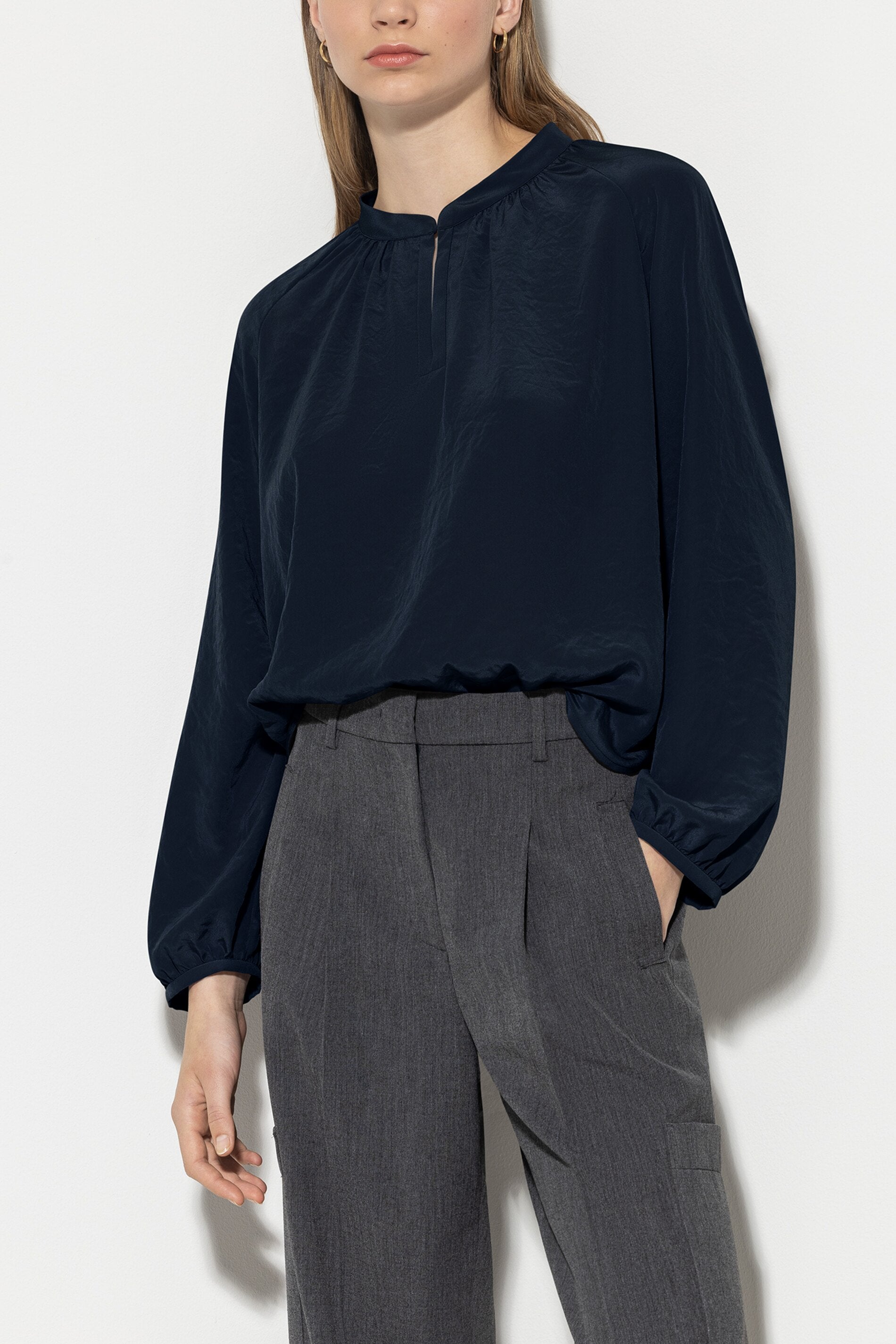 blouse tunique à manches longues