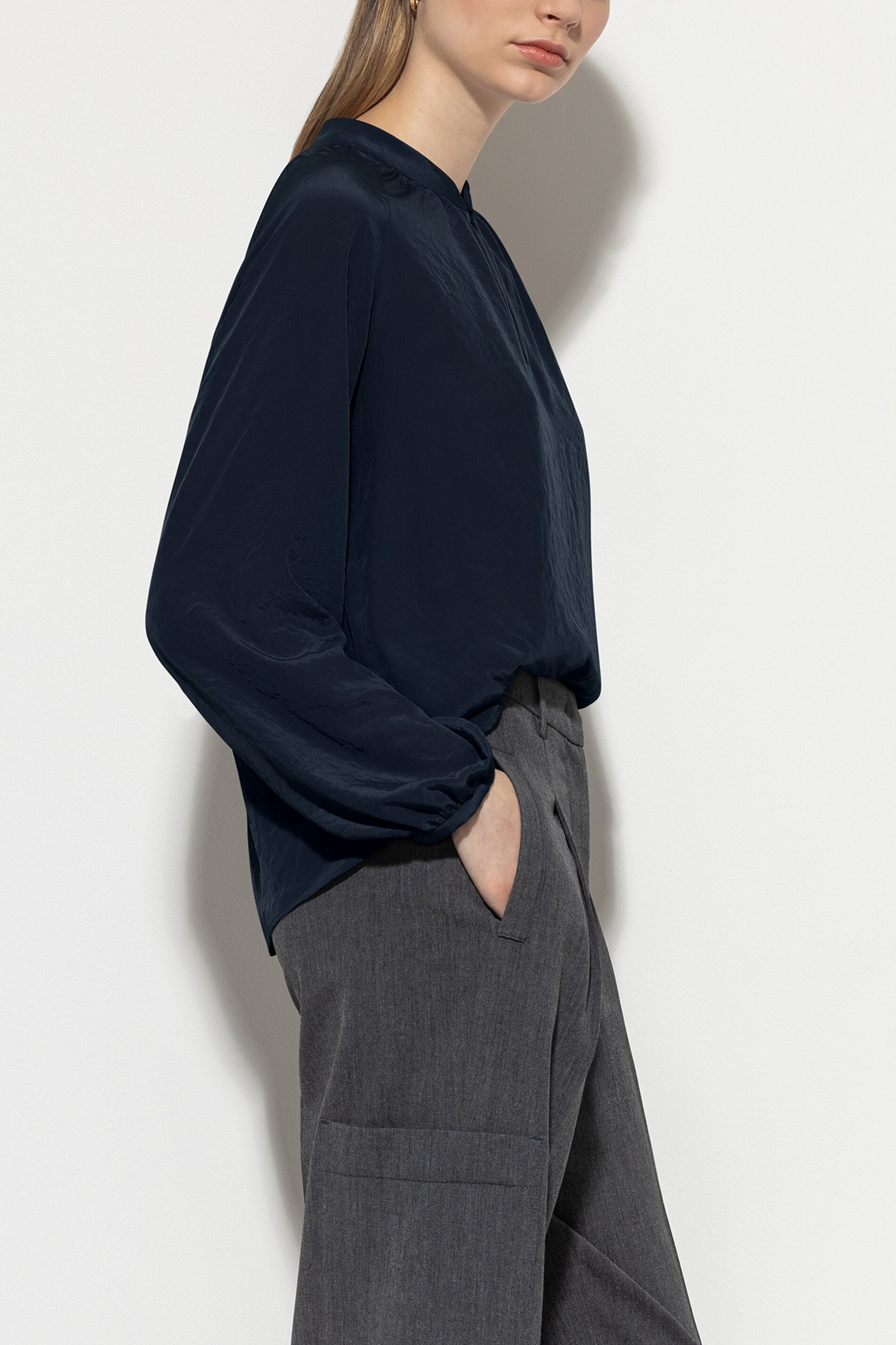 blouse tunique à manches longues