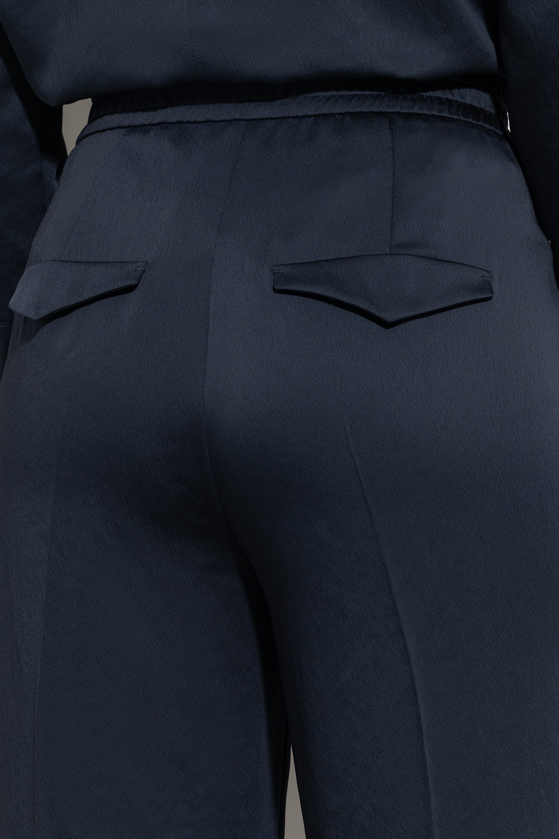 Wideleg-Pants mit Bundfalte