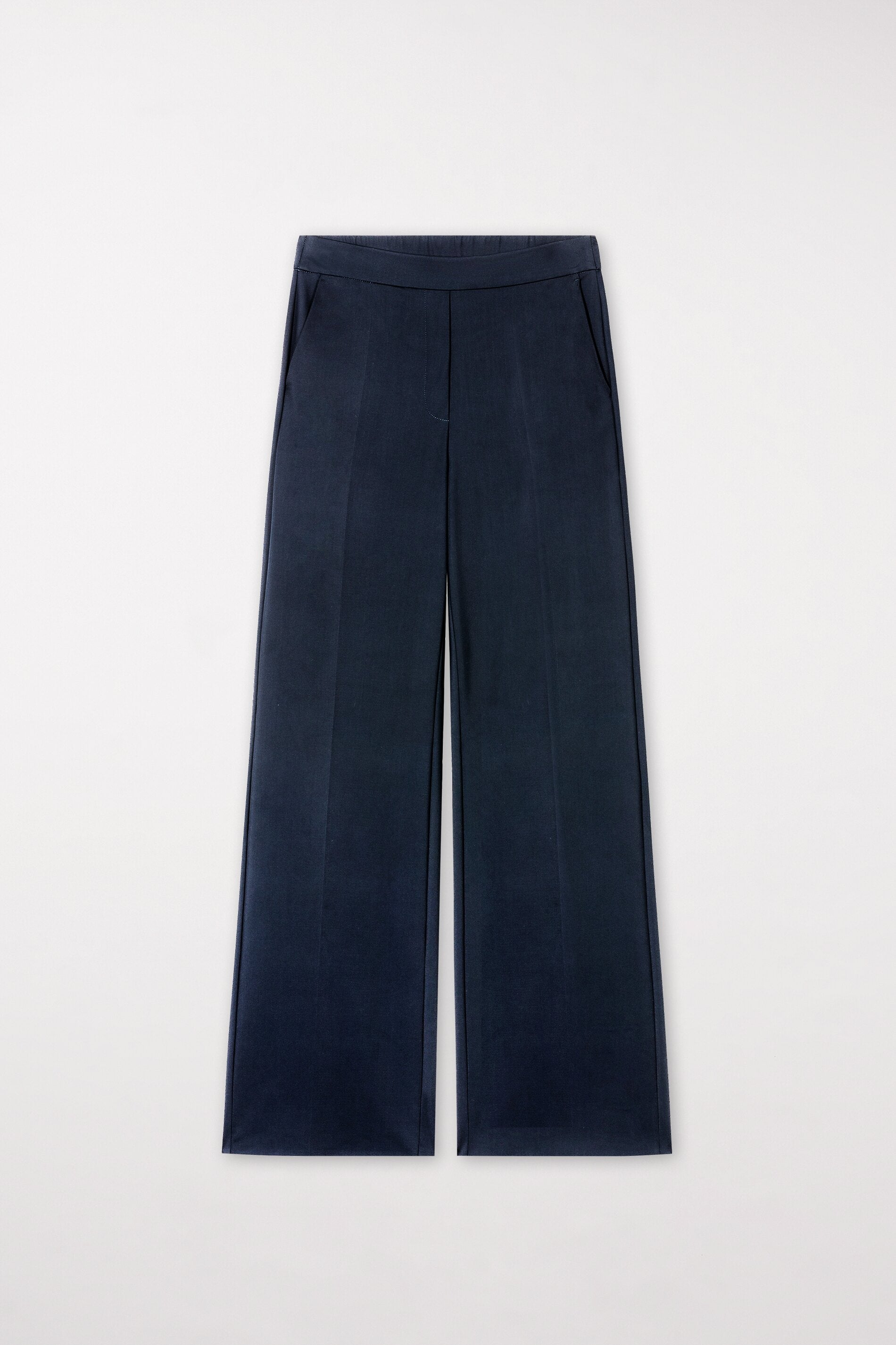 Softshell wide-leg pants