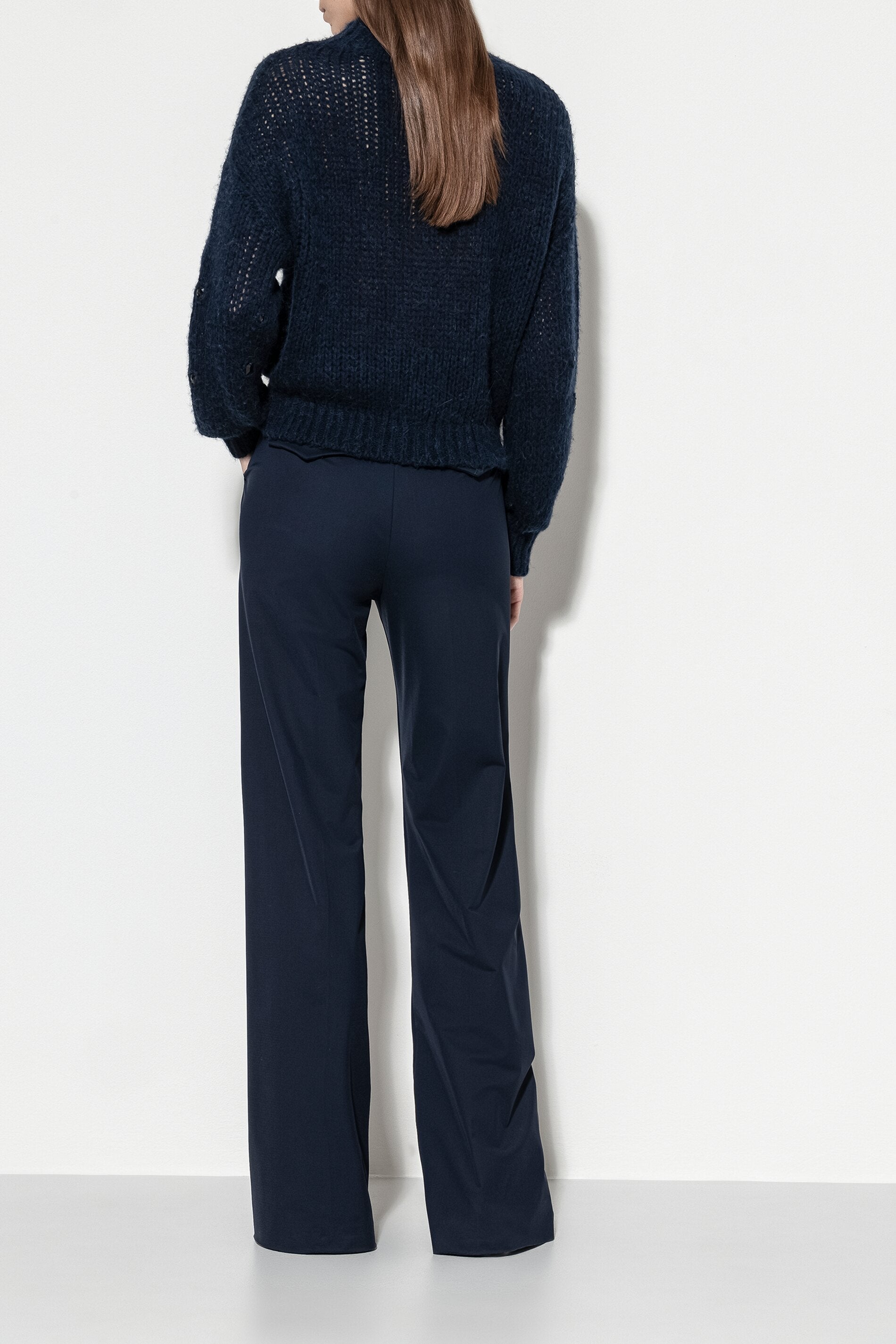 Softshell wide-leg pants