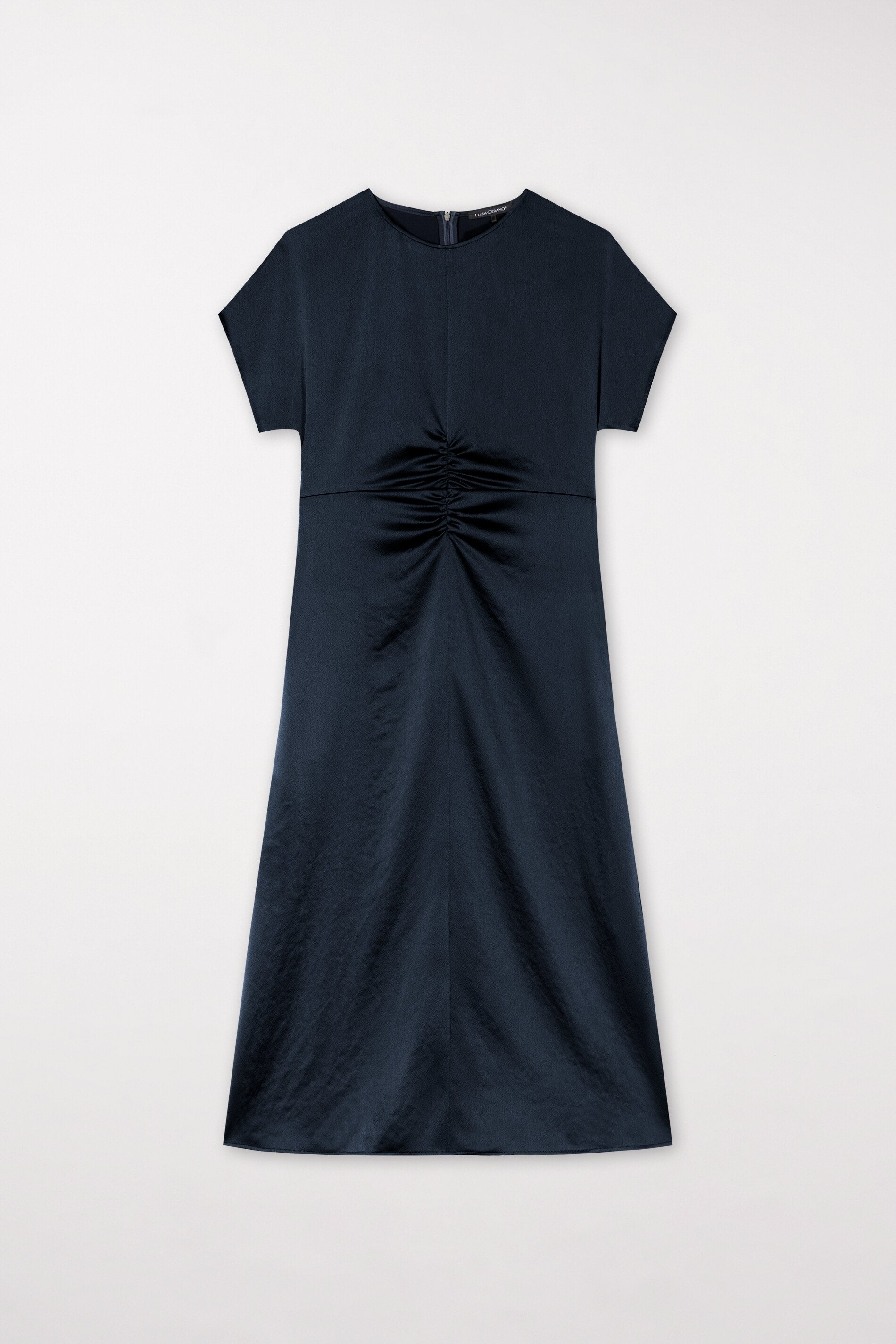 Maxikleid mit Faltendetails