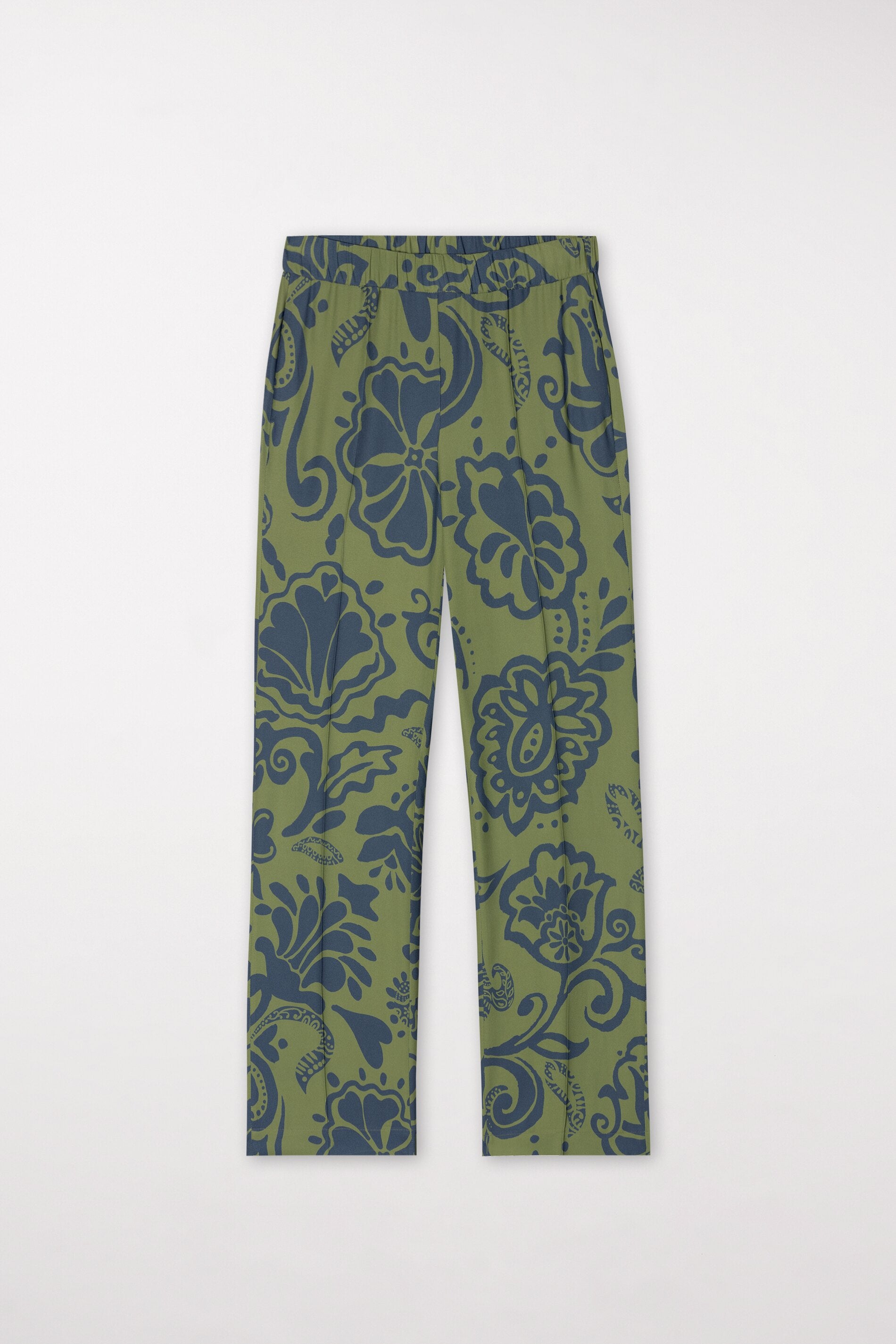 Wideleg-Pants mit Flower-Print