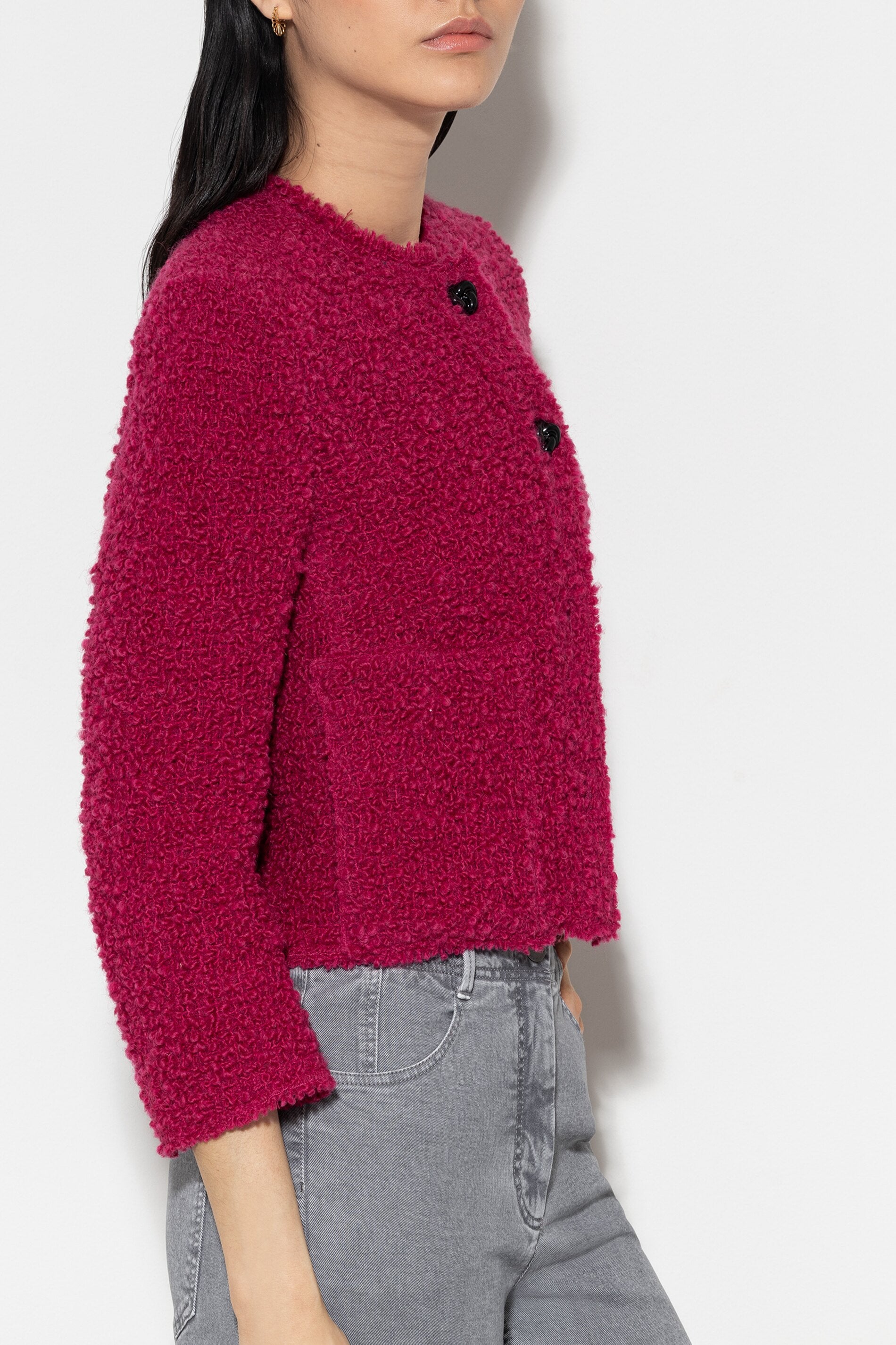 Tweedjacke aus Bouclé-Wolle