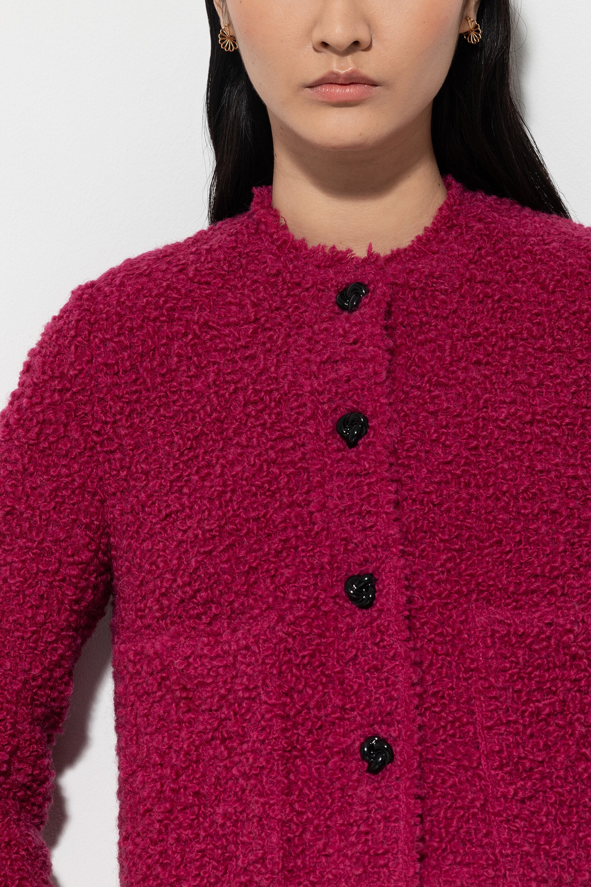 Tweedjacke aus Bouclé-Wolle