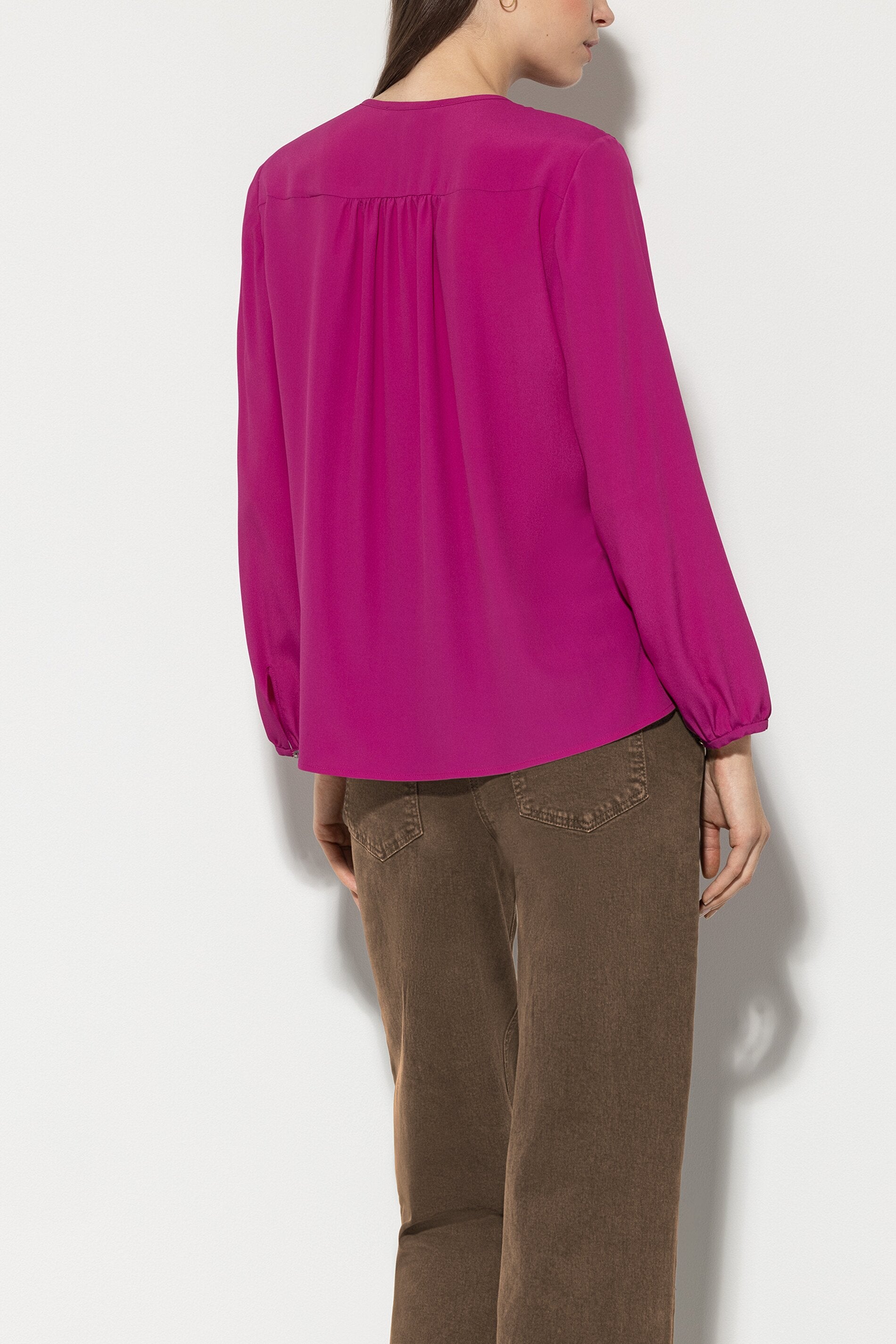 Bluse mit Bindeband-Detail