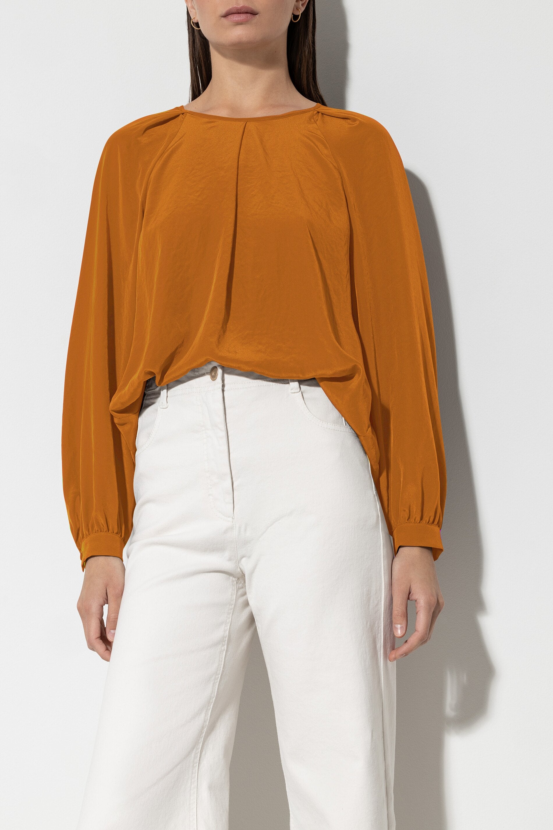 Bluse mit Faltendetails