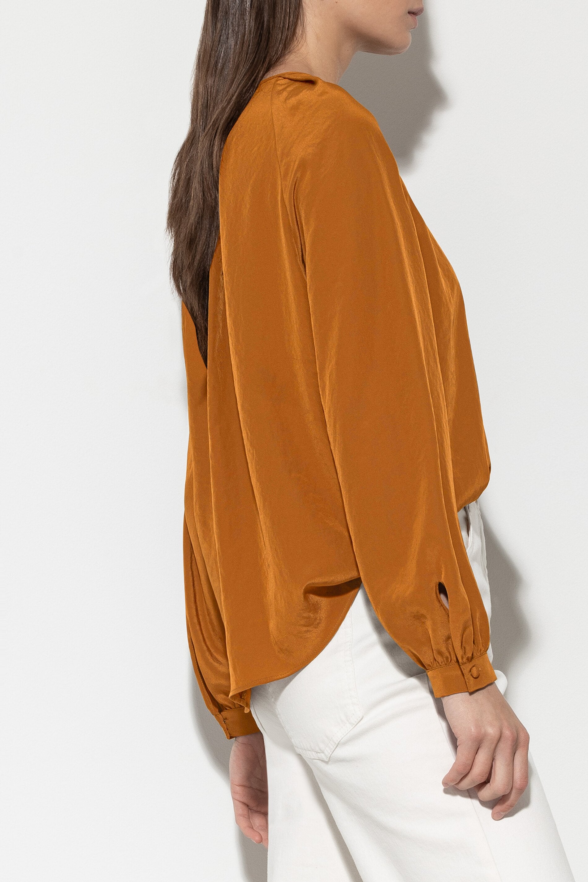 Bluse mit Faltendetails