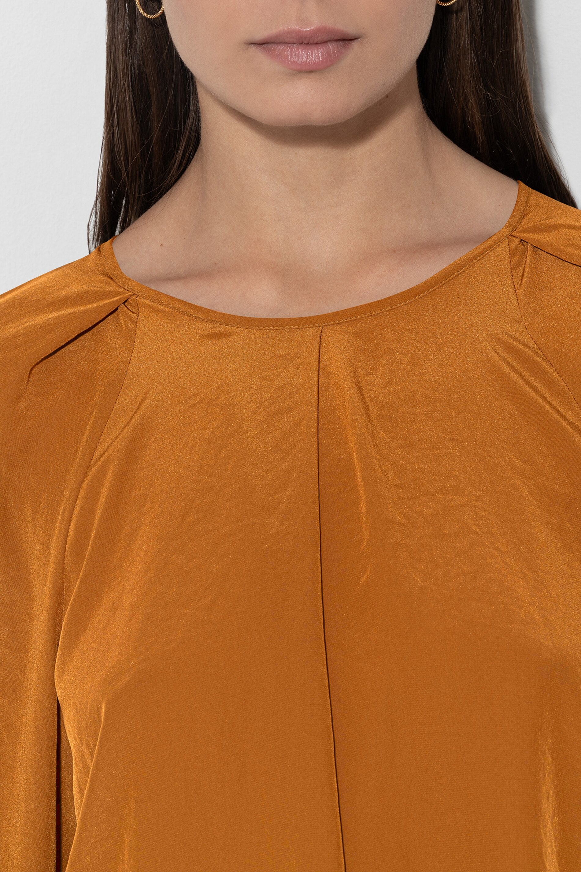 Bluse mit Faltendetails