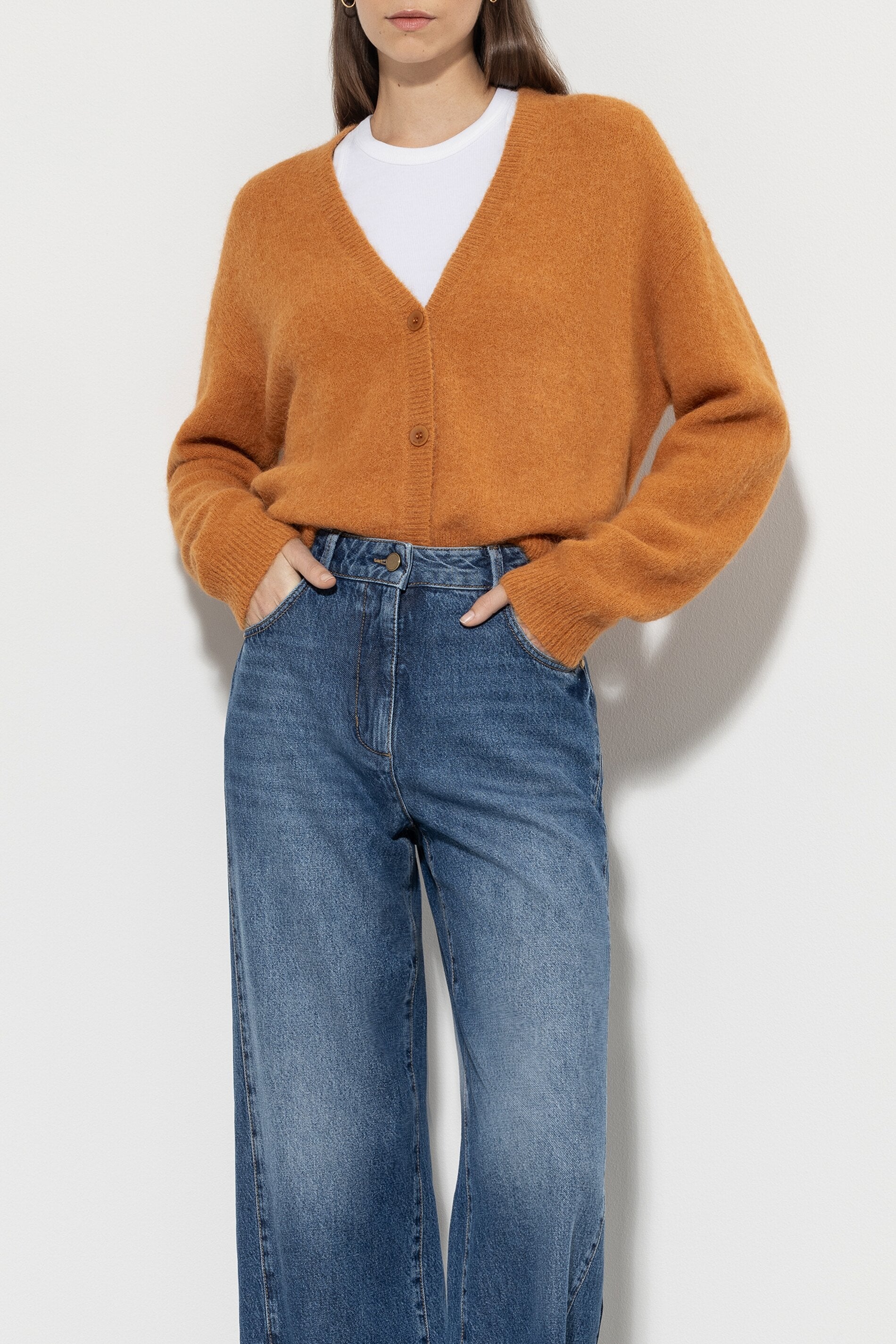 Cardigan aus Alpaka-Mix