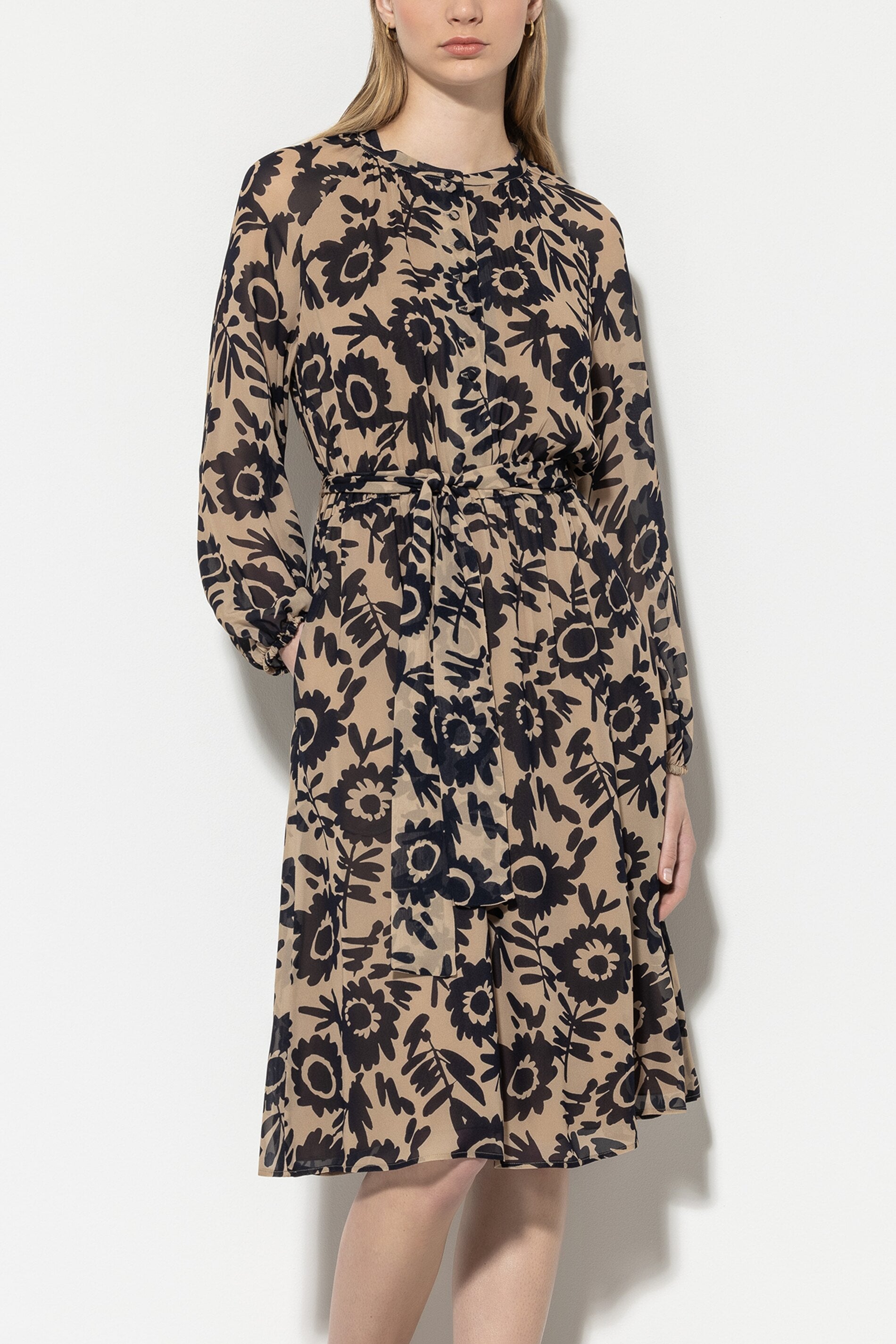 Dress with flower print