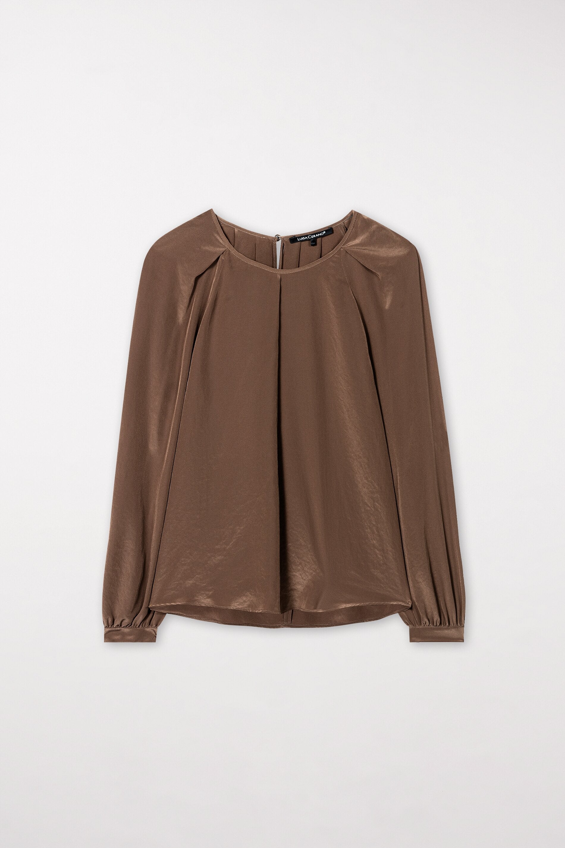 Blouse with pleated details