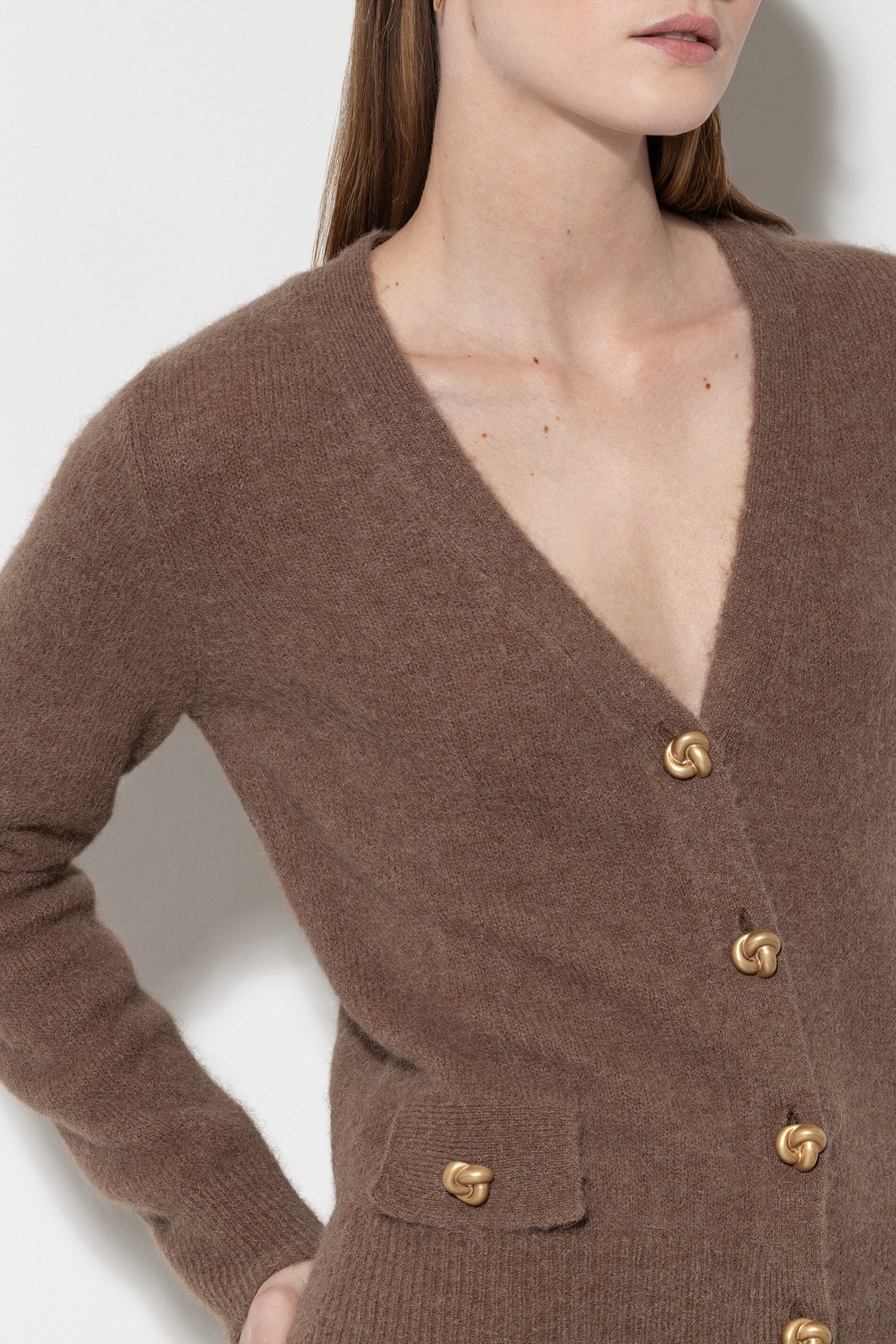 Cardigan aus Alpaka-Mix