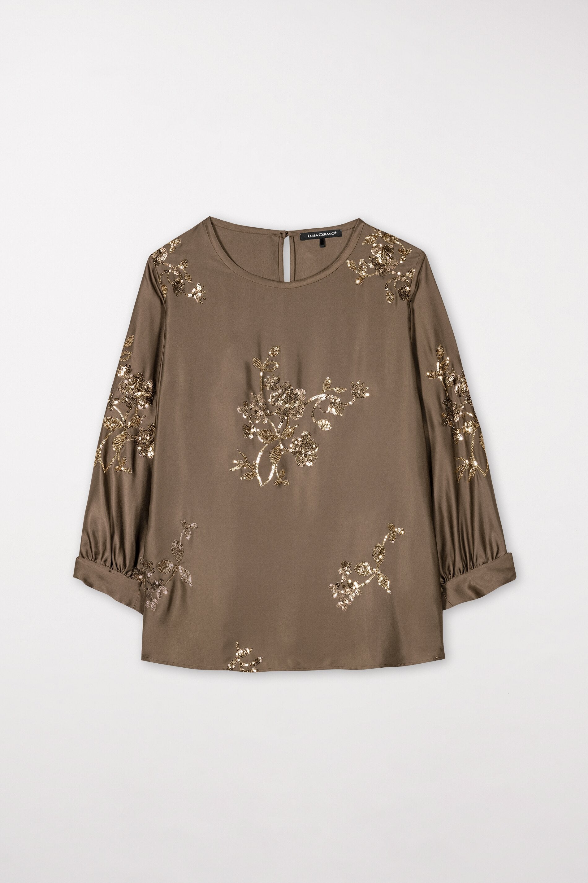 Pailletten-Bluse