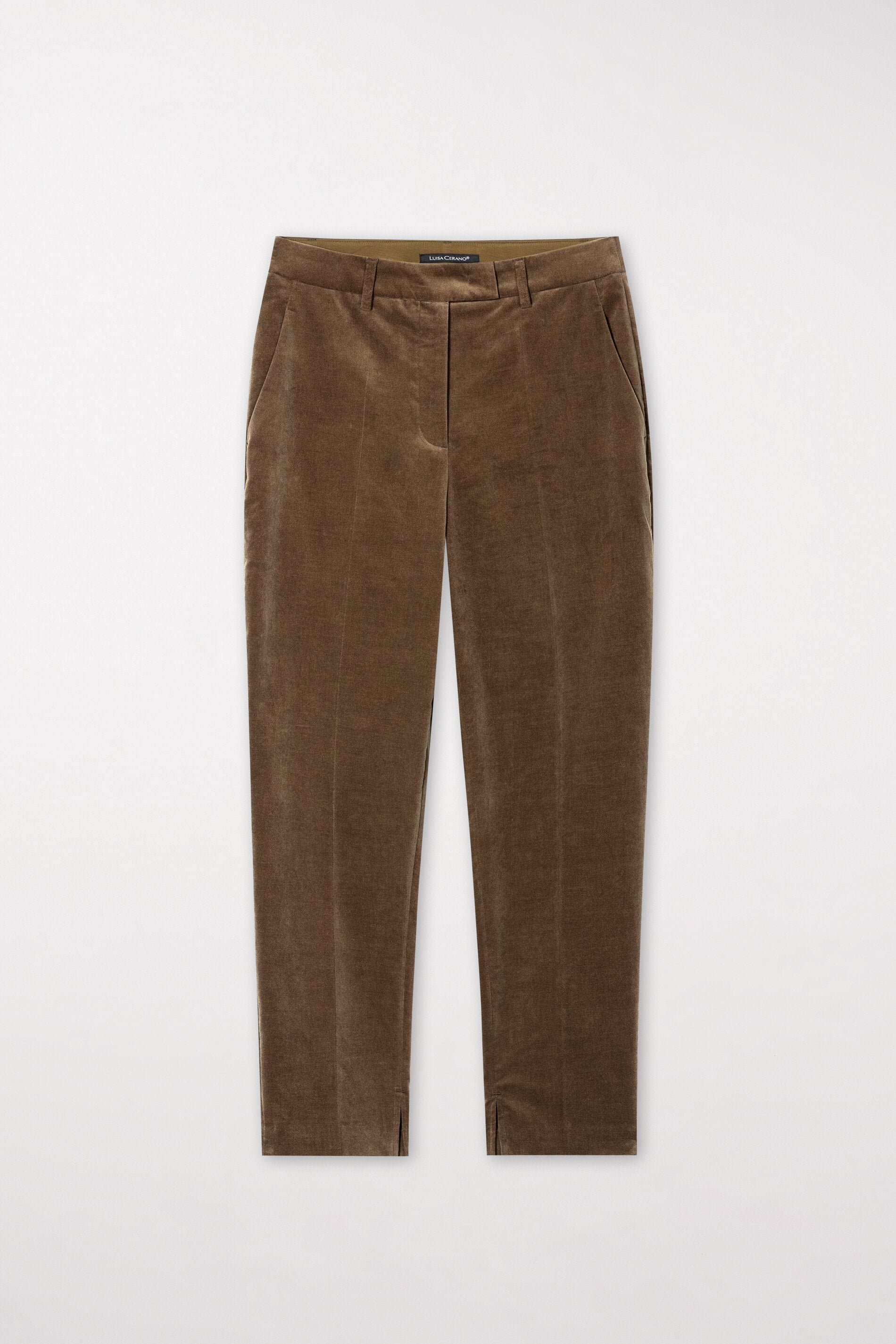 Tapered-Velvet-Pants