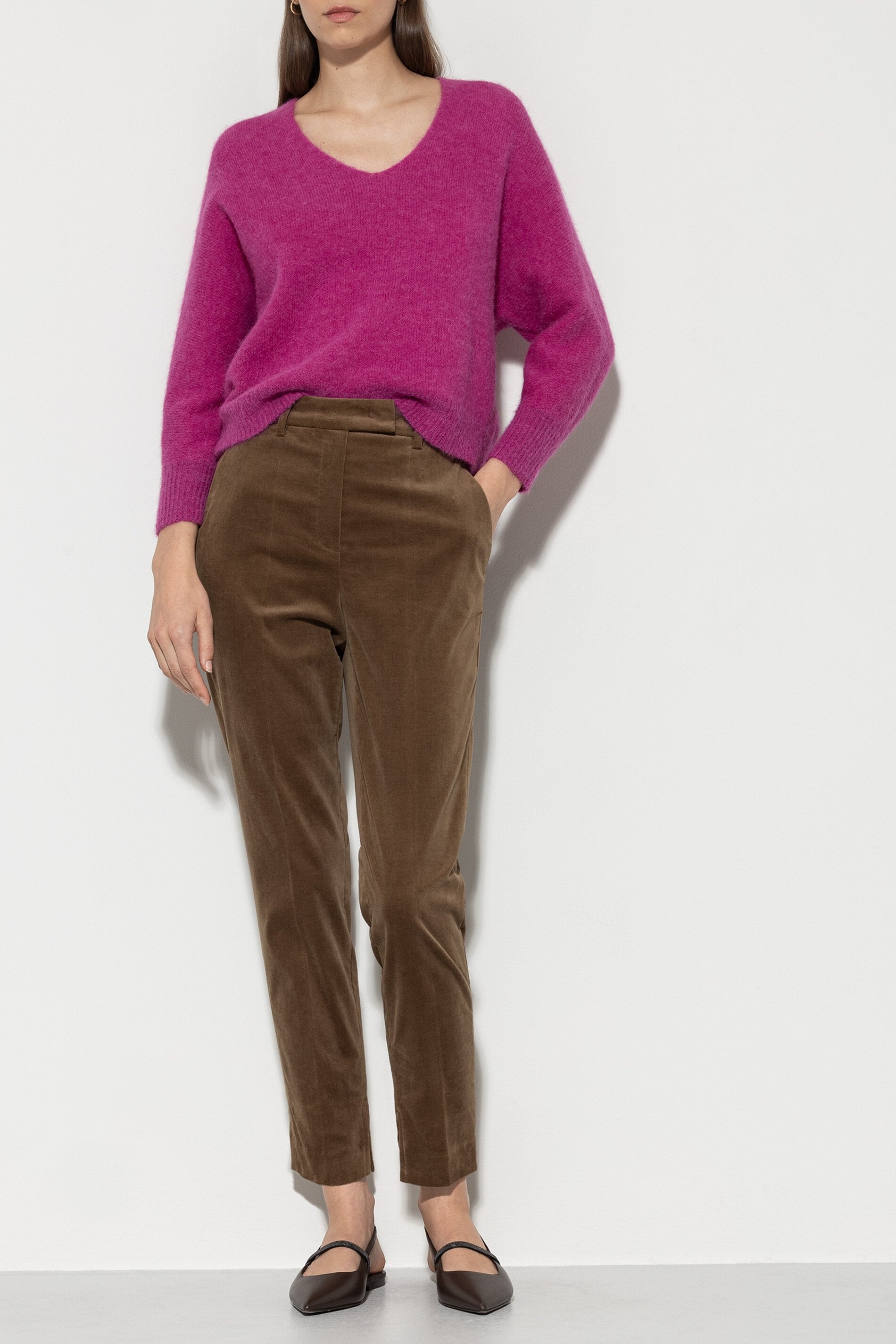 Tapered-Velvet-Pants